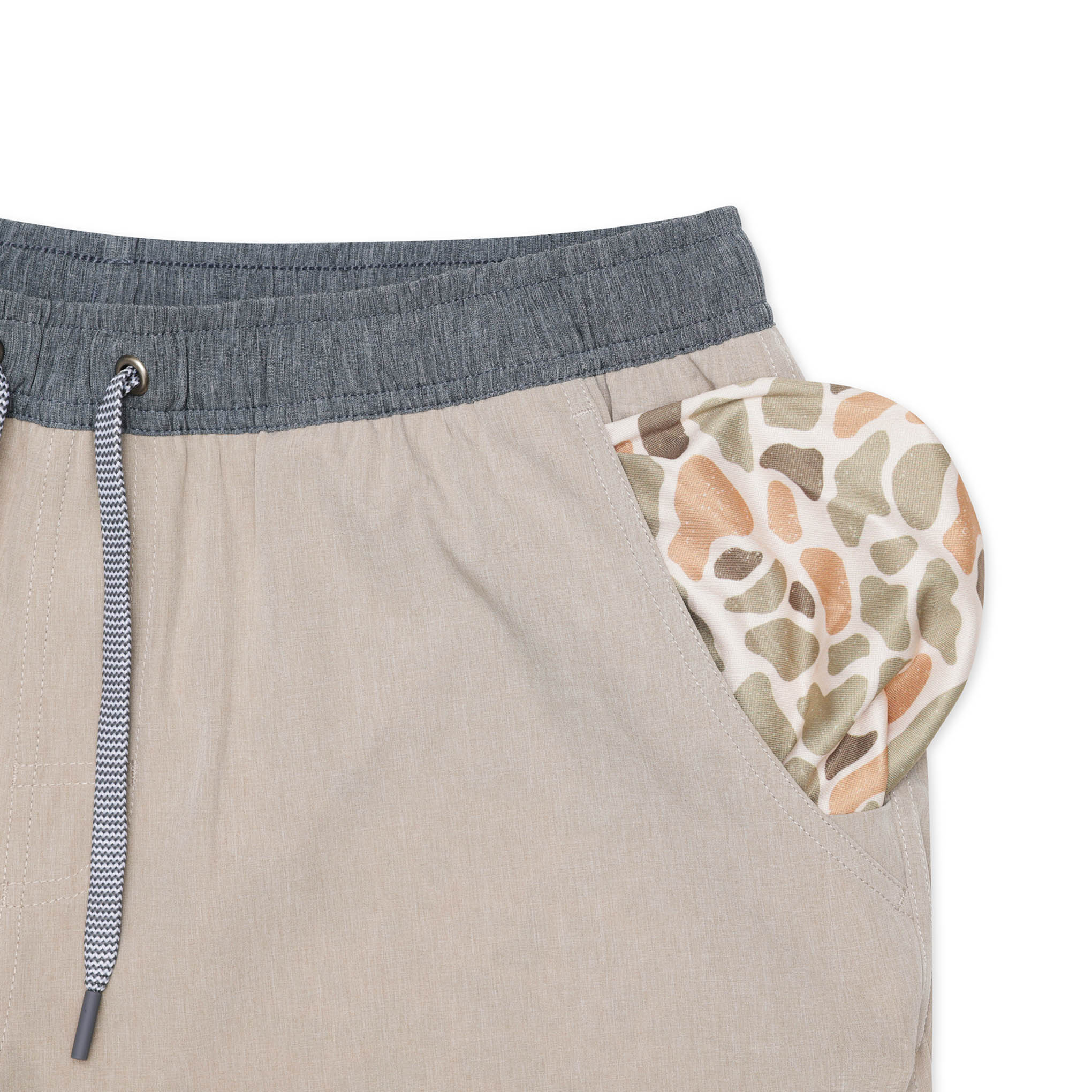 Athletic Short - Heather Khaki - Venado Camo Liner