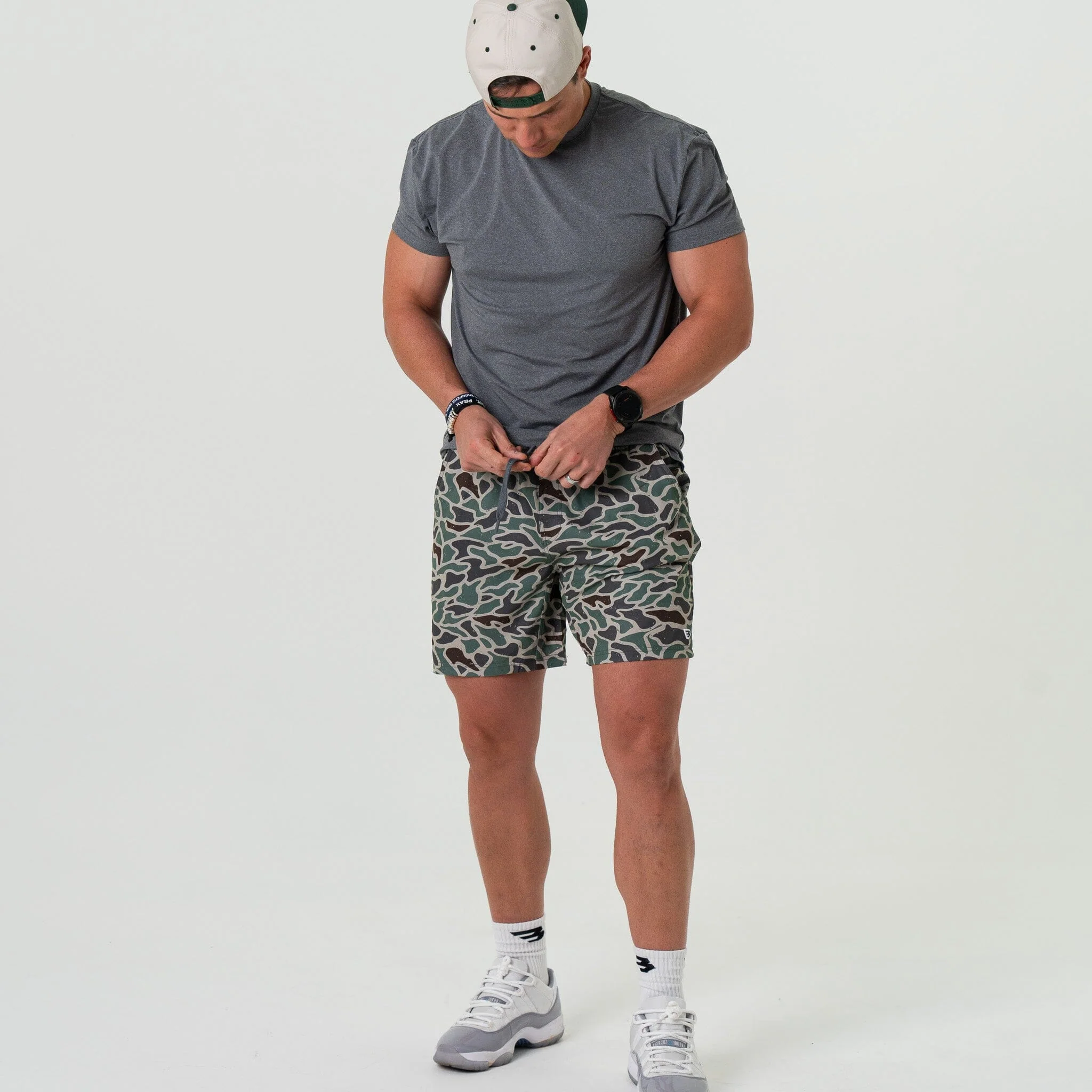 Athletic Short - Retro Duck Camo - Grey Liner