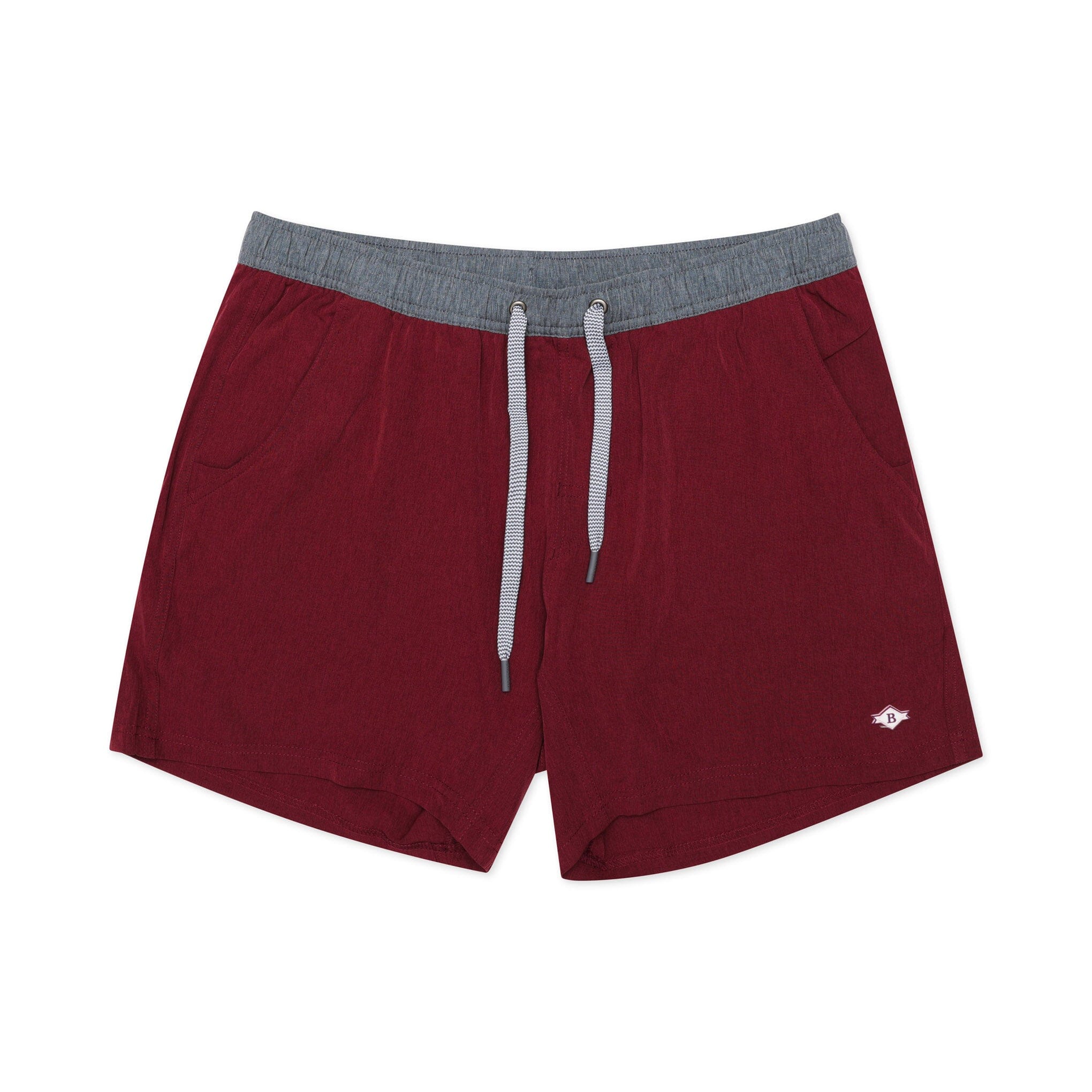 Athletic Short - Maroon - White Camo Liner