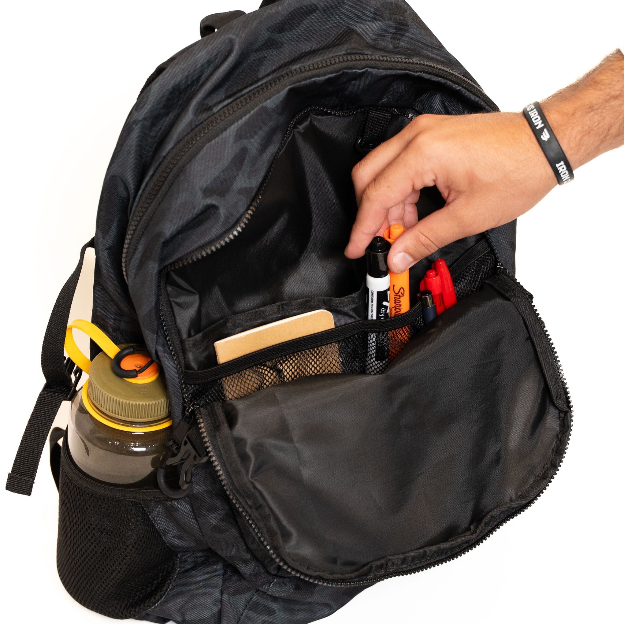 1109-backpack-black-camo-10.jpg Backpack - Black Camo