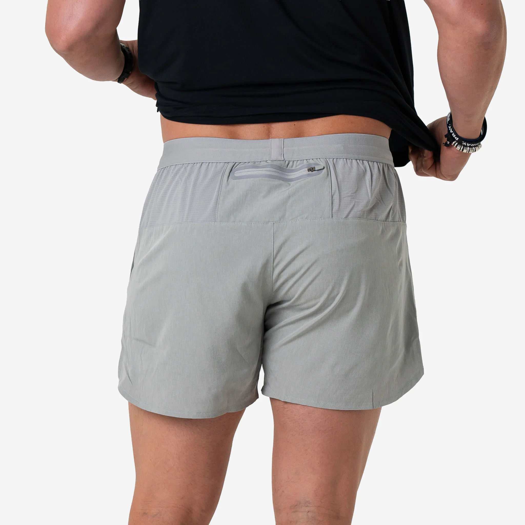 1156-training-short-heather-light-grey-5.webp Training Short - Heather Light Grey