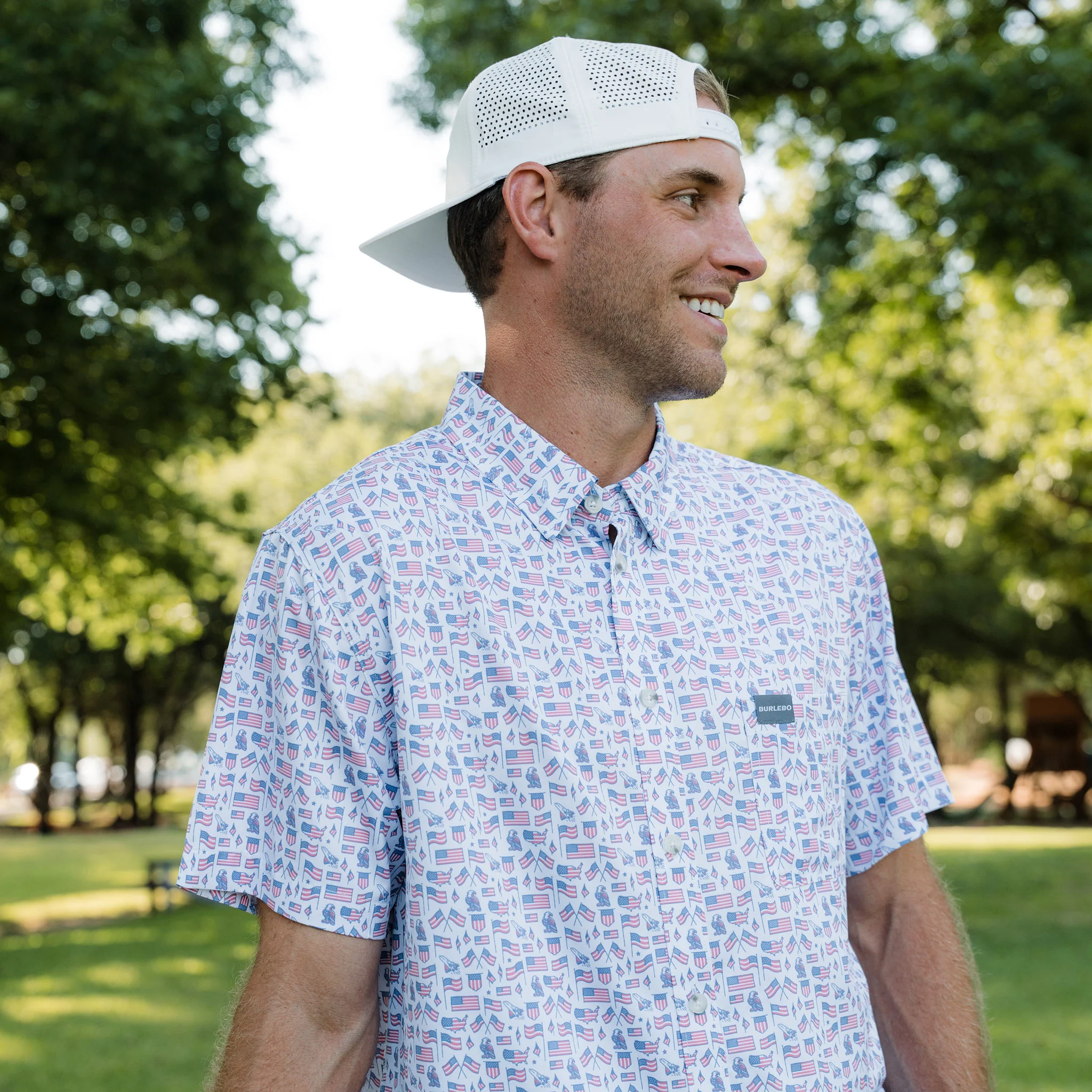 Performance Button Up - Old Glory