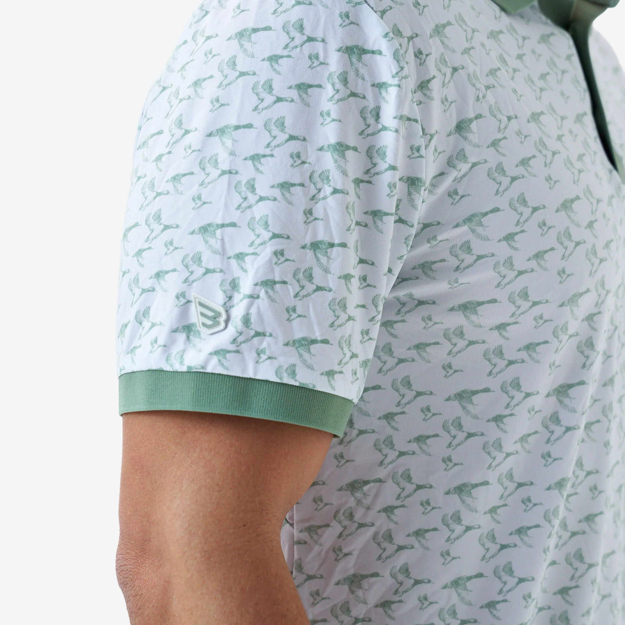 Ringer Performance Polo - Duck Season - White