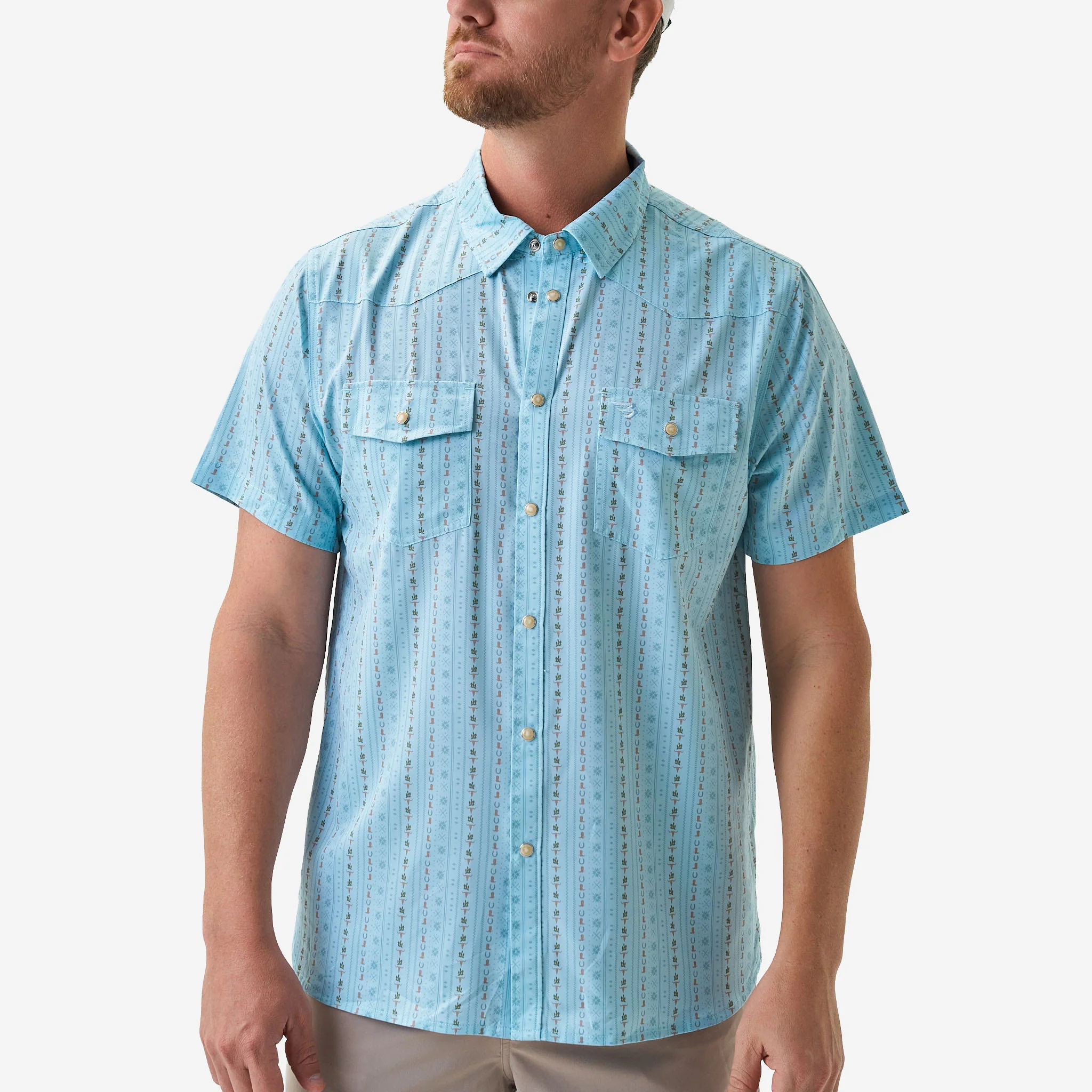 183-performance-western-shirt-burlebo-ranch-blue-jean-1.webp Performance Western Shirt - BURLEBO Ranch - Blue Jean