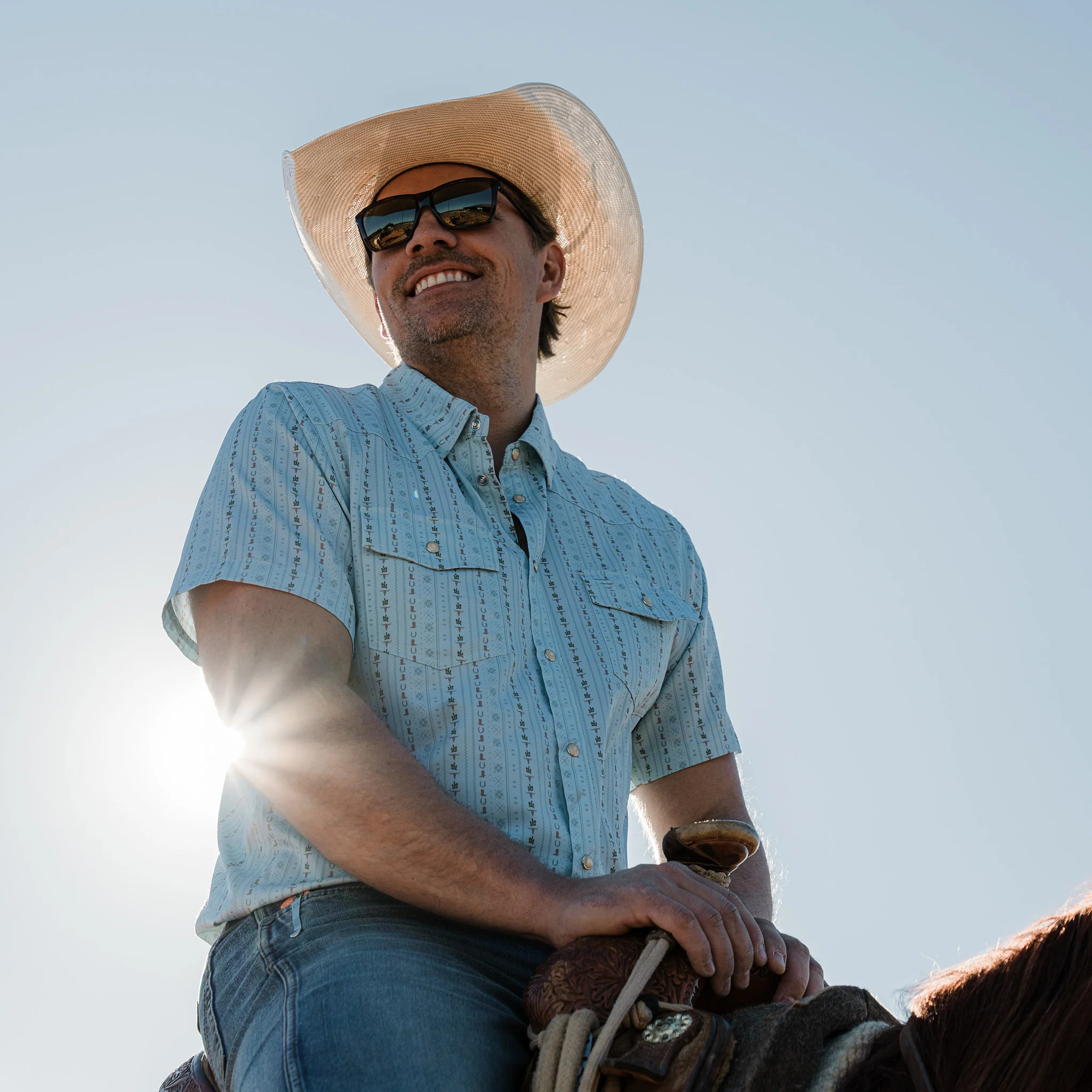 183-performance-western-shirt-burlebo-ranch-blue-jean-2.webp Performance Western Shirt - BURLEBO Ranch - Blue Jean