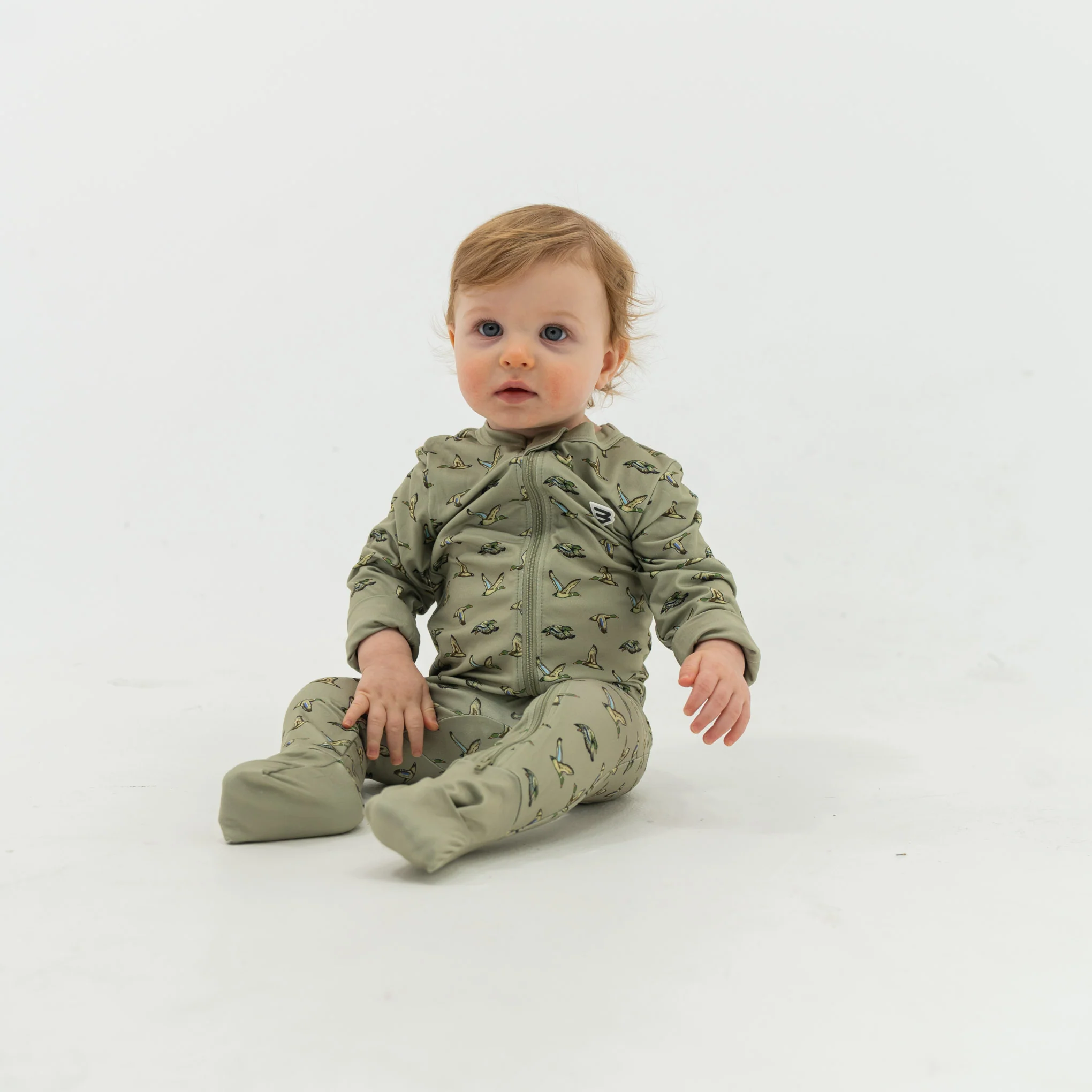 1845-baby-zip-up-flying-ducks-green-1.webp Baby Zip Up - Flying Ducks Green
