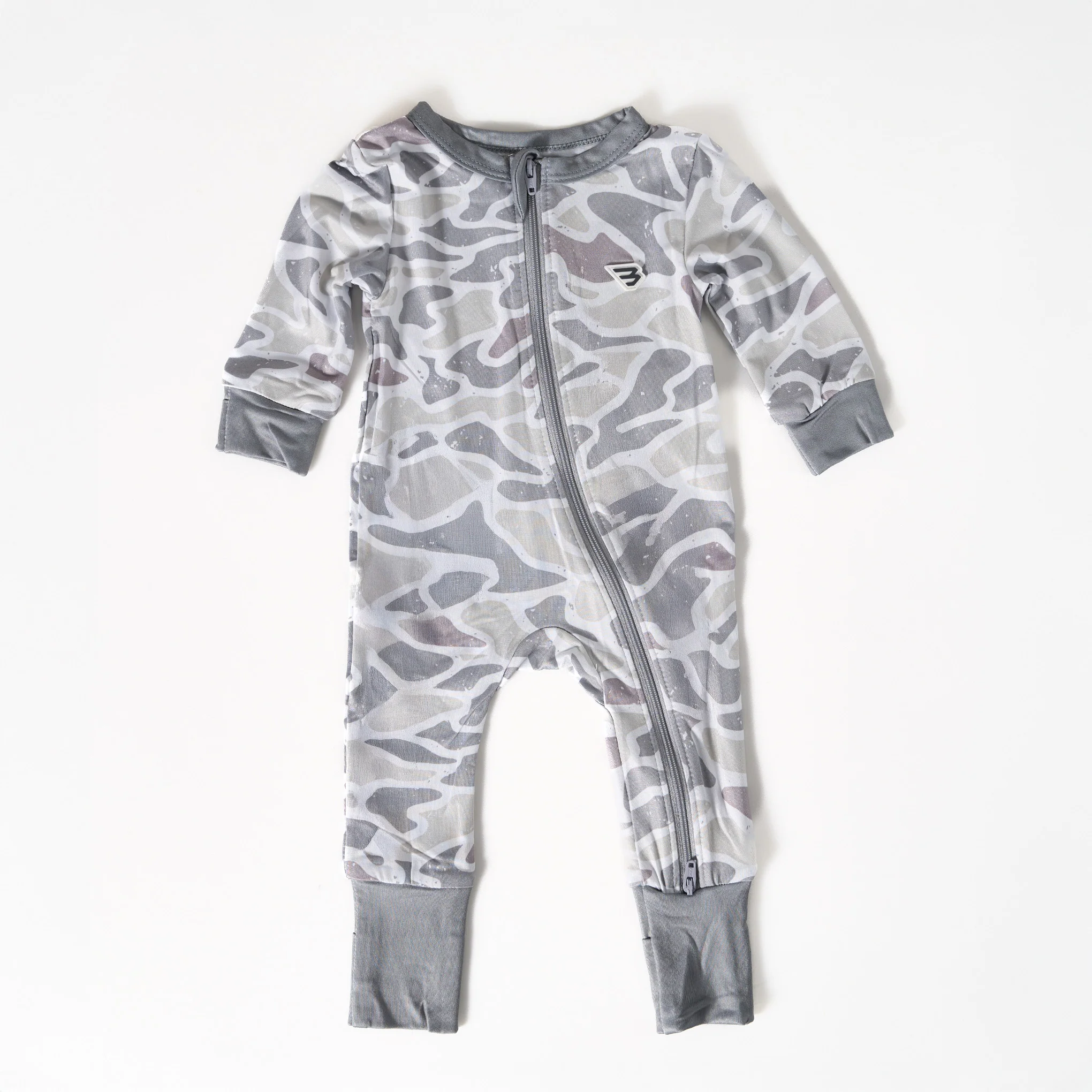 Baby Zip Up - White Camo