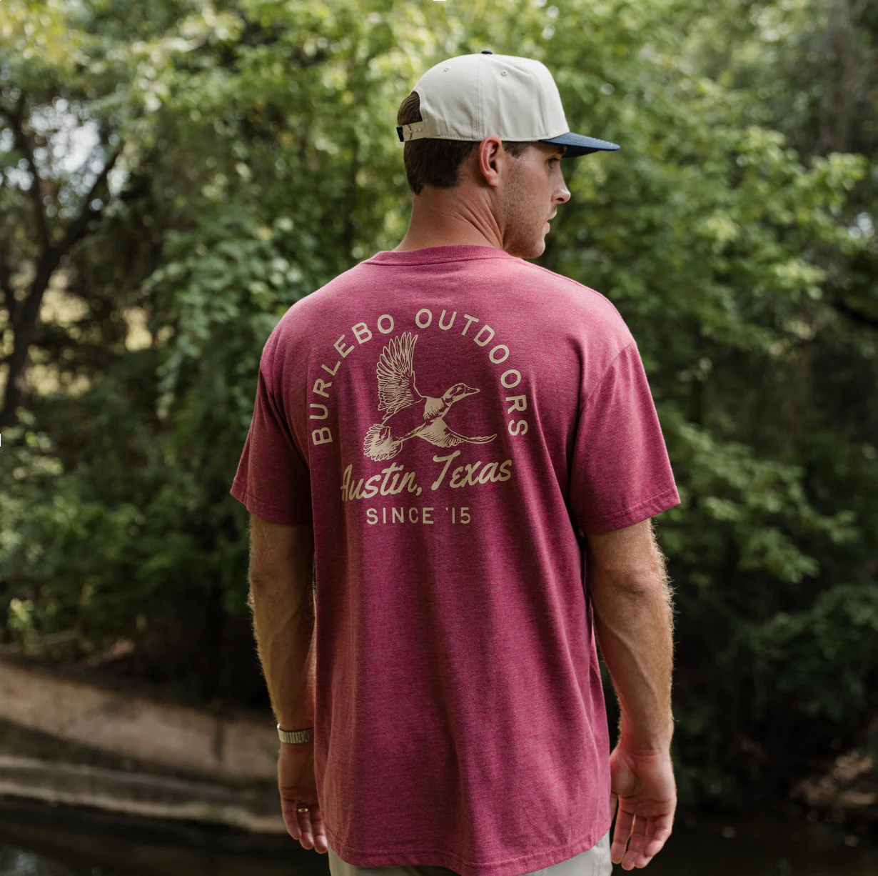 201-short-sleeve-tee-classic-duck-heather-red-2.webp Short Sleeve Tee - Classic Duck - Heather Red