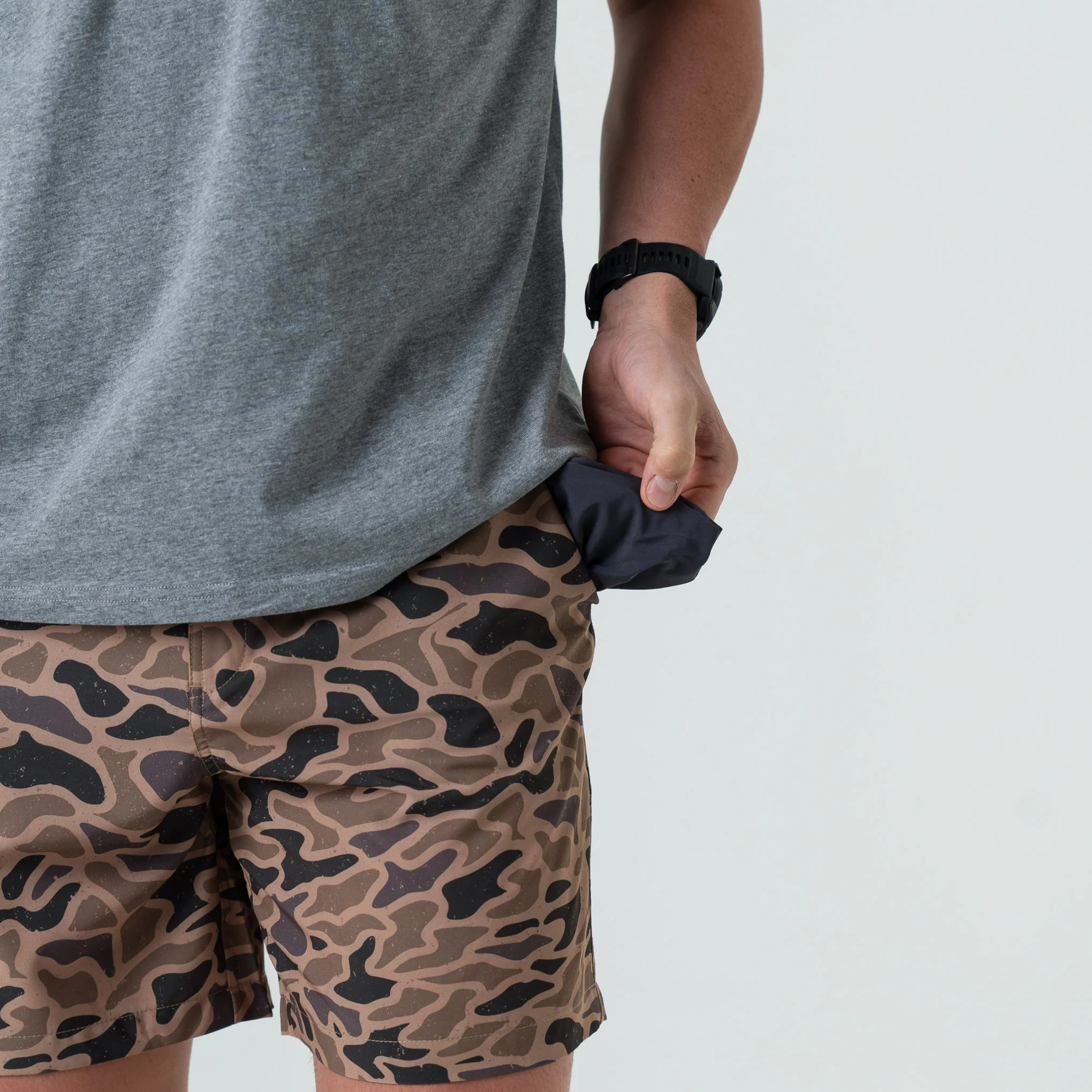 Everyday Short - Gauge Camo - Black Pocket