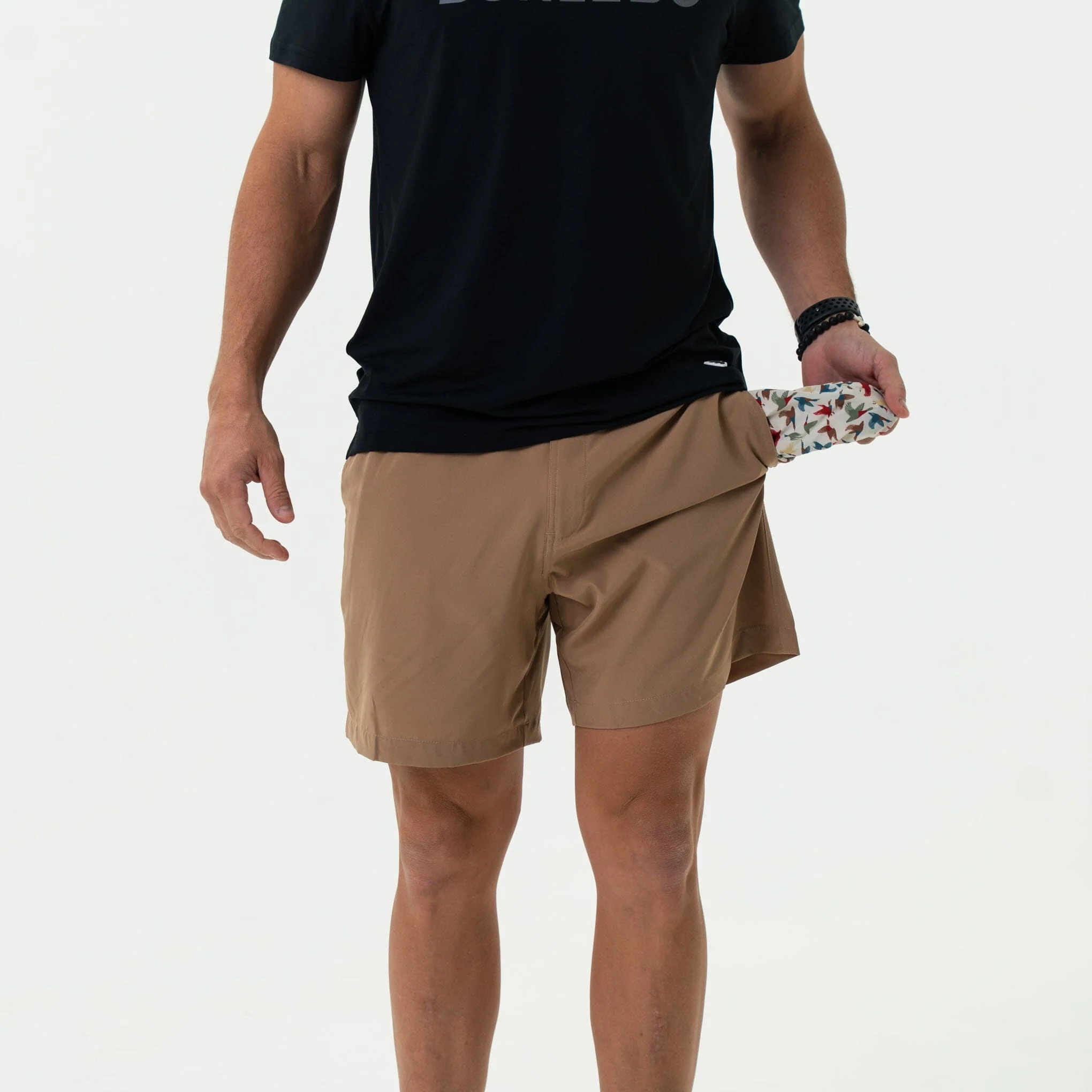 Everyday Short - Desert Tan - All Over Ducks Pocket