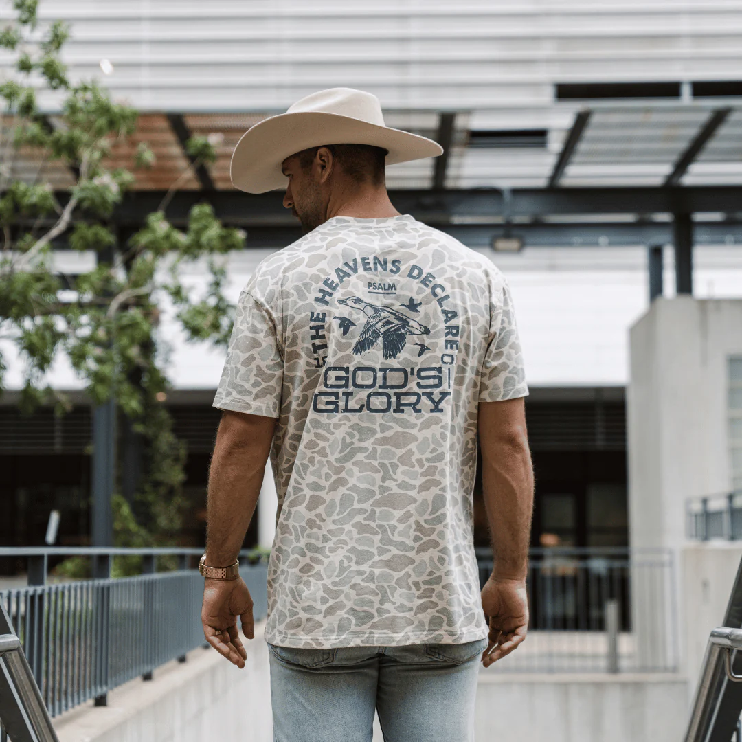 Father and Son Bundle - Vintage Washed Tee - God's Glory - Classic Deer Camo