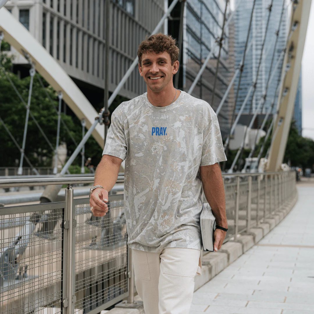 Father and Son Bundle - Vintage Washed Tee - PRAY - Drifter Camo