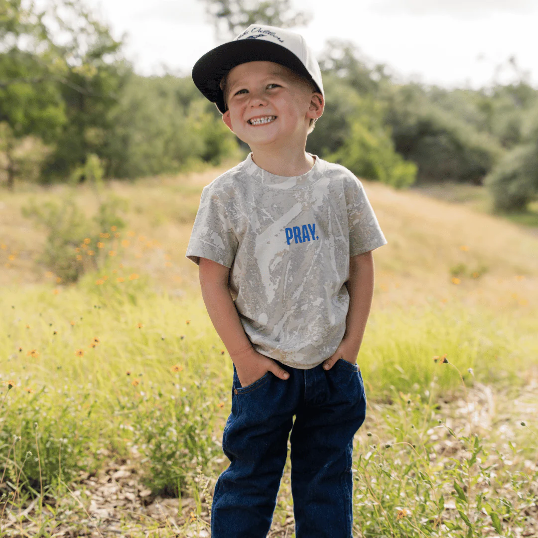 Father and Son Bundle - Vintage Washed Tee - PRAY - Drifter Camo