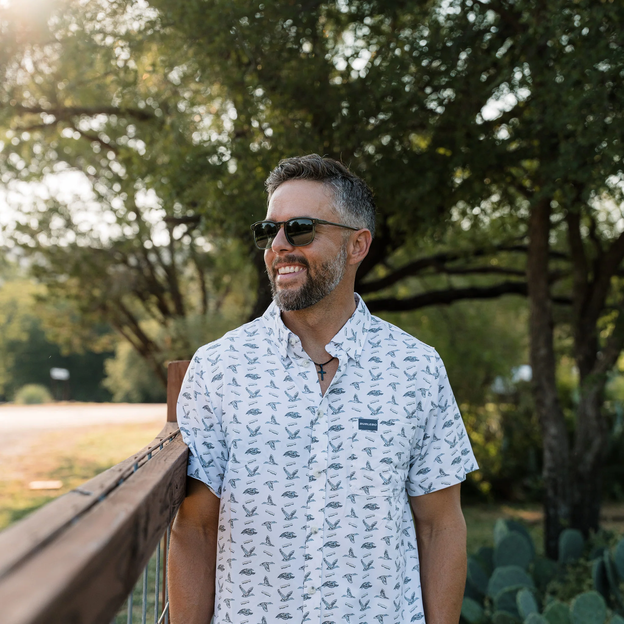 230-performance-button-up-ducks-and-calls-white-2.webp Performance Button Up - Ducks and Calls - White