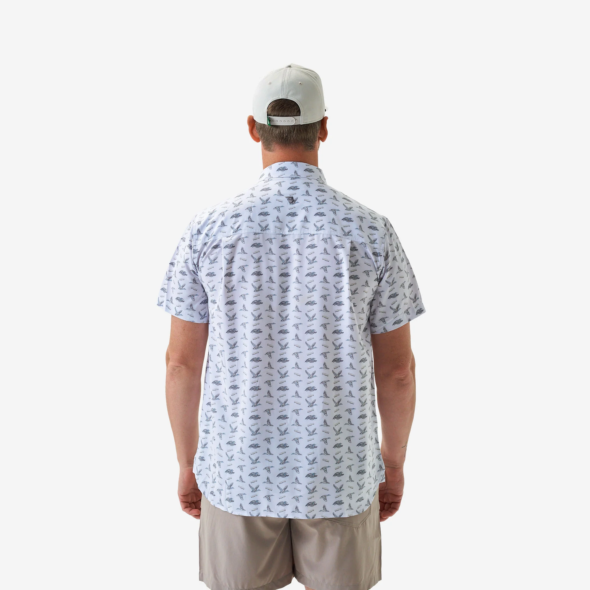 230-performance-button-up-ducks-and-calls-white-4.webp Performance Button Up - Ducks and Calls - White