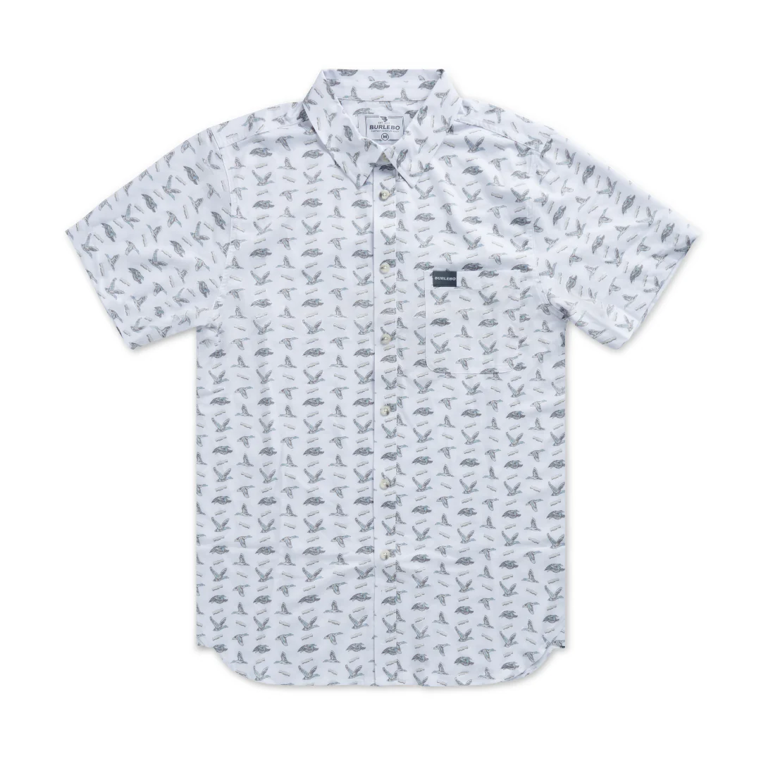 230-performance-button-up-ducks-and-calls-white-5.webp Performance Button Up - Ducks and Calls - White