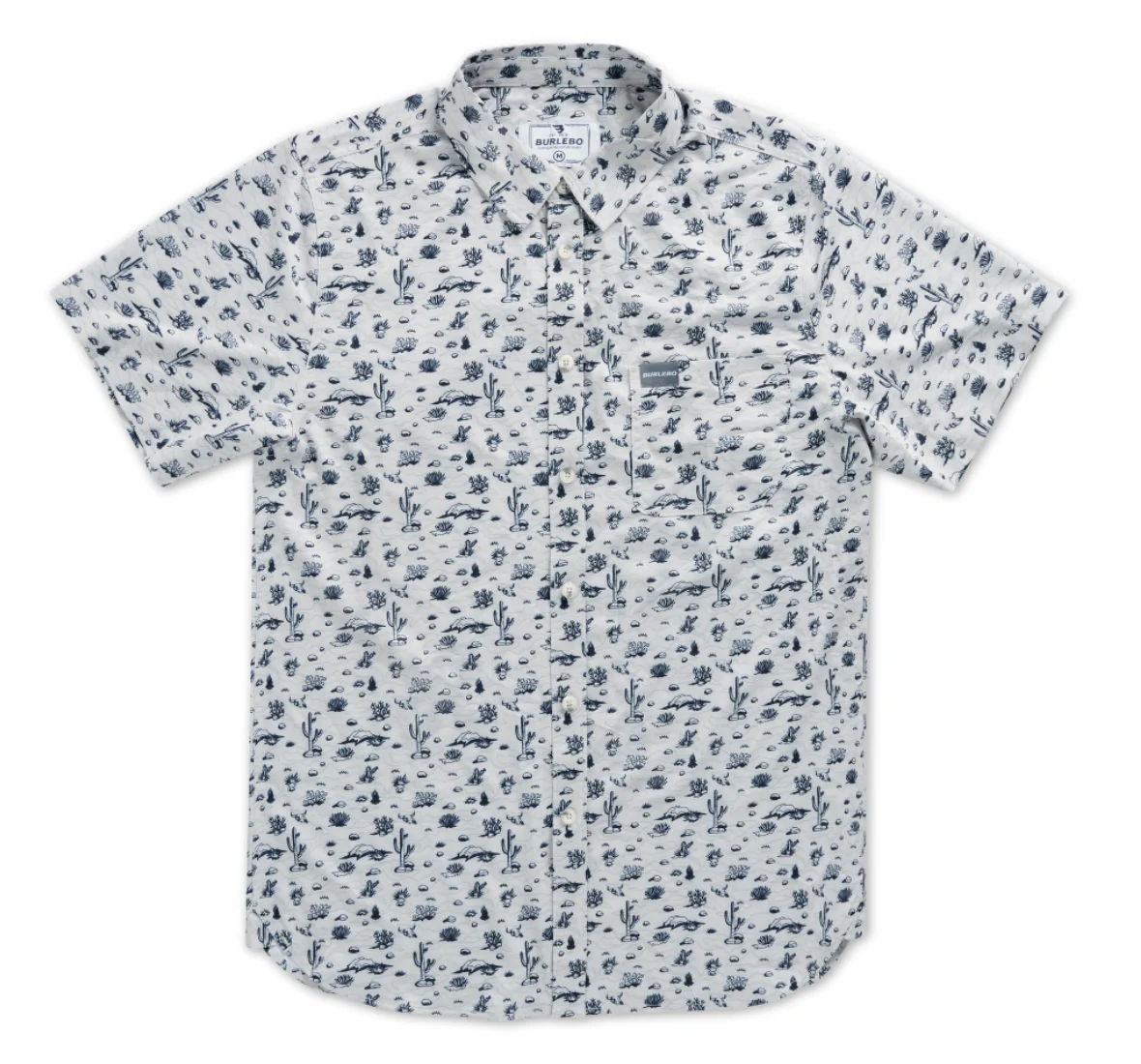 Performance Button Up - Out West - Cream