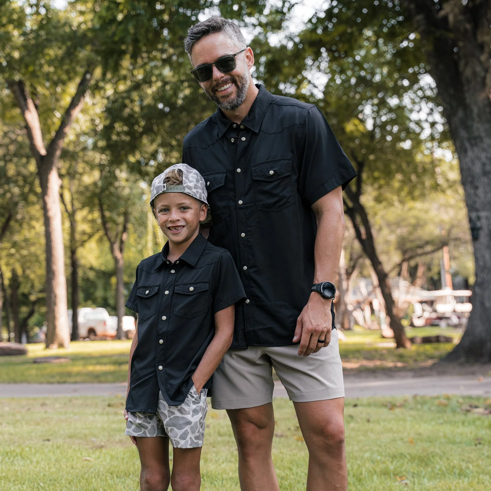 2578-father-and-son-bundle-performance-western-shirt-black-1.webp Father and Son Bundle - Performance Western Shirt - Black