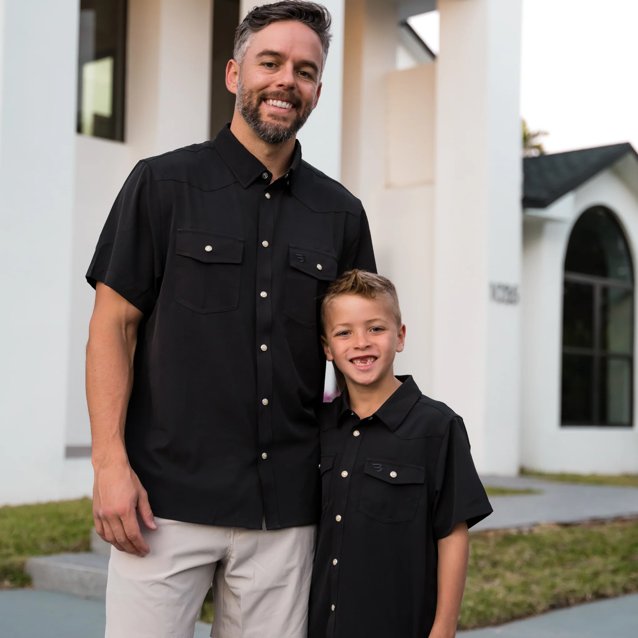 2578-father-and-son-bundle-performance-western-shirt-black-3.webp Father and Son Bundle - Performance Western Shirt - Black