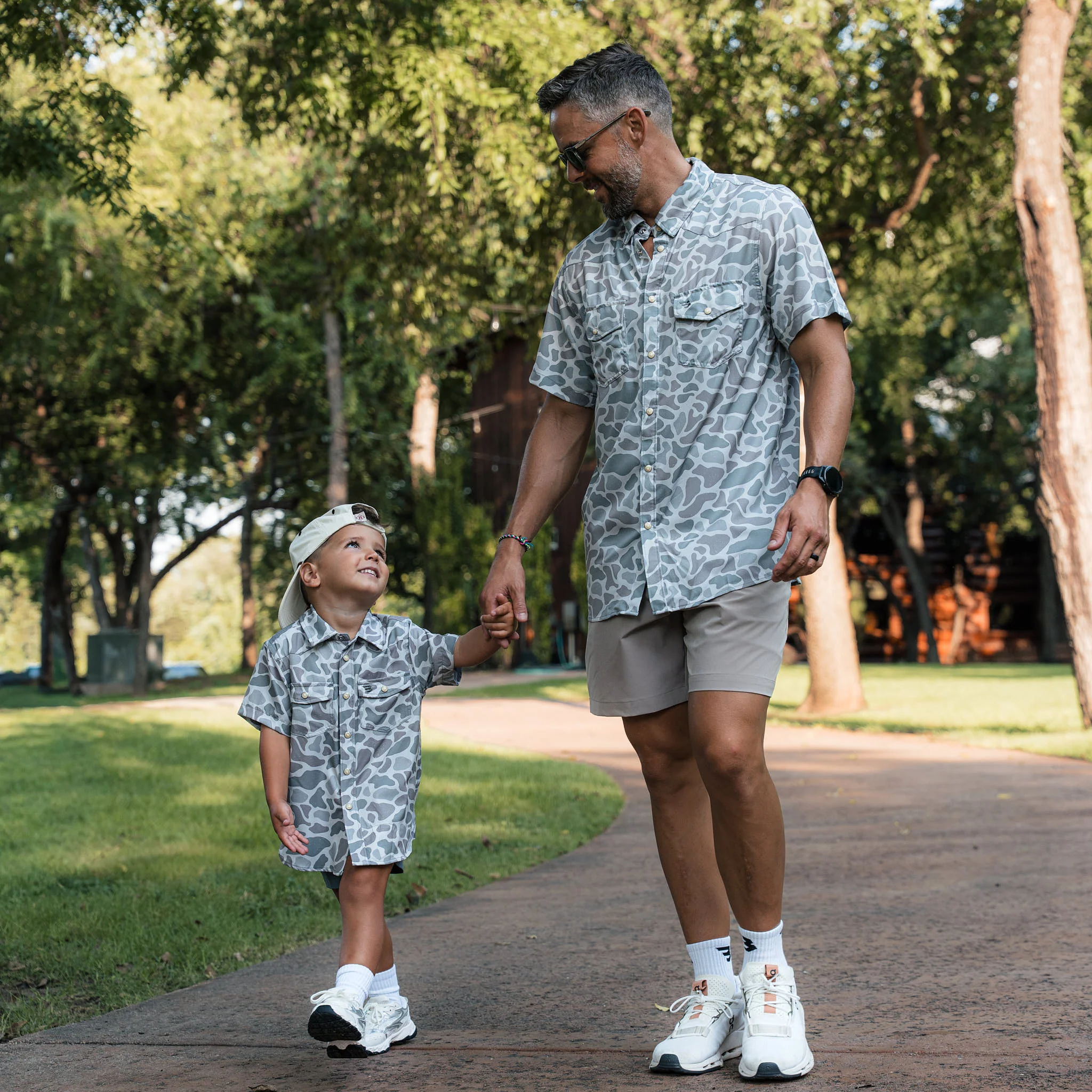 Father and Son Bundle - Performance Western Shirt - Classic Deer Camo