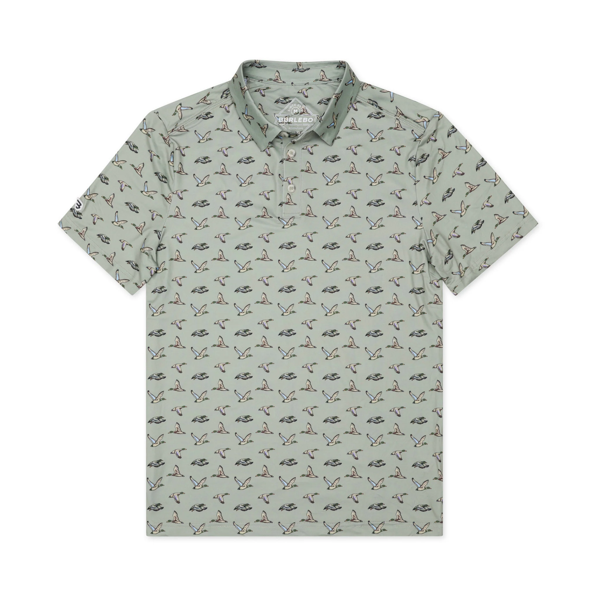 Father and Son Bundle - Performance Polo - Flying Ducks Green