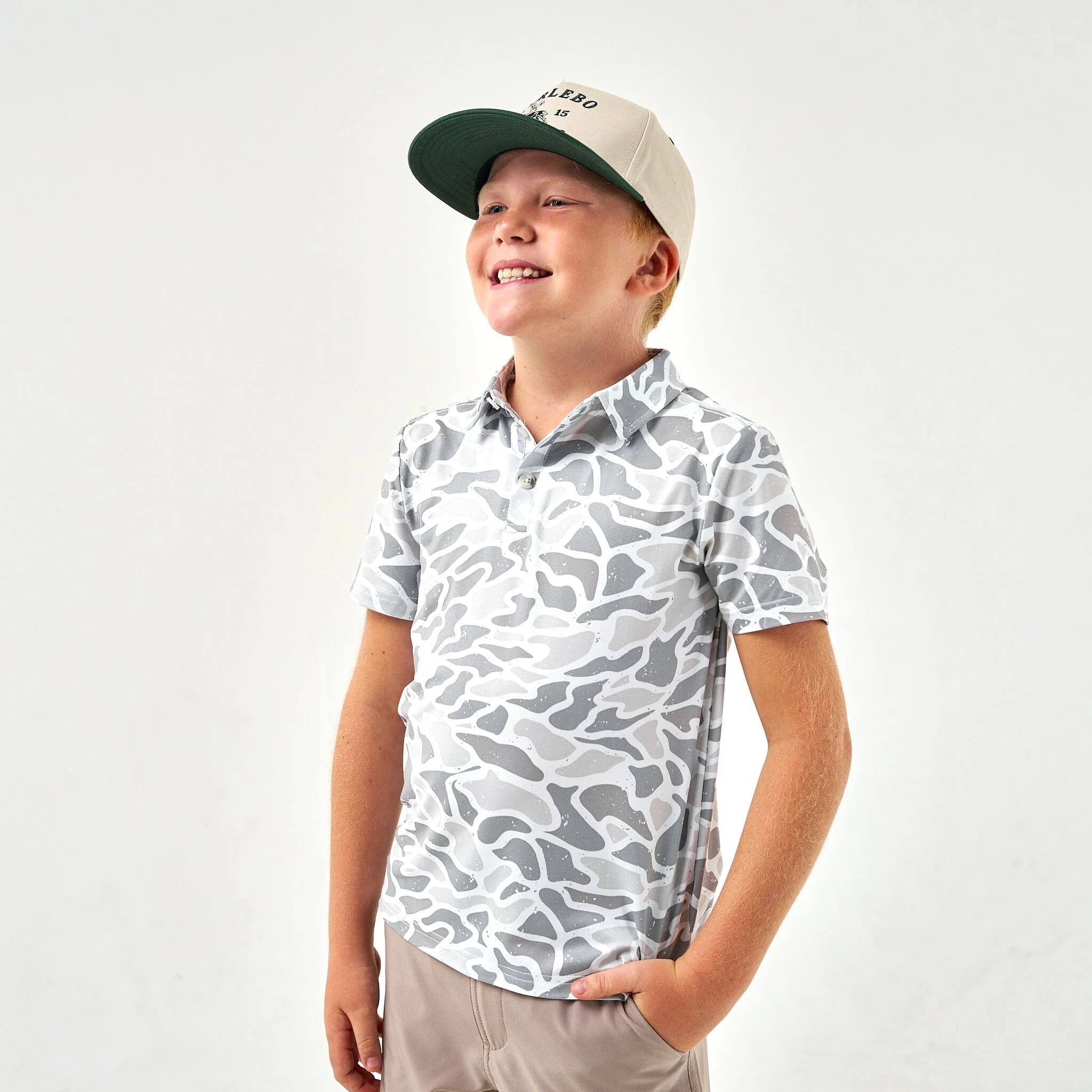 Father and Son Bundle - Performance Polo - White Camo