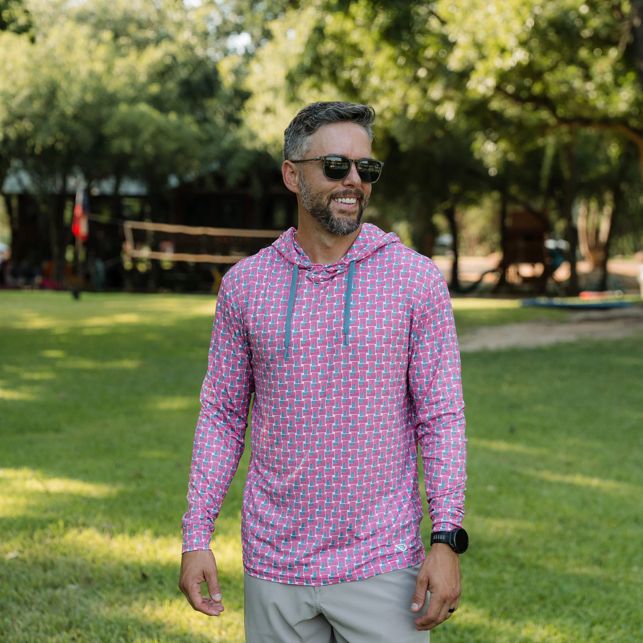 Father and Son Bundle - Performance Hoodie - American Flag Print