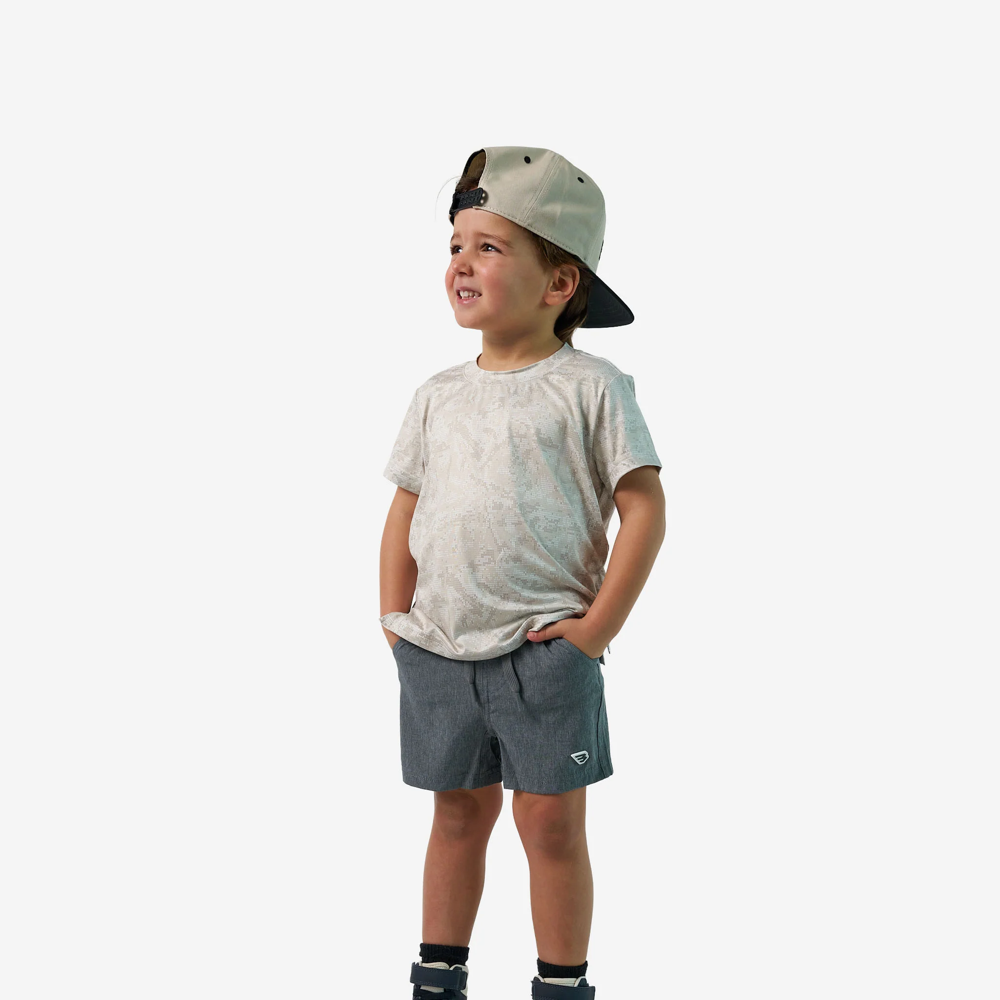Youth Go To Tee - Digi Camo - Ivory