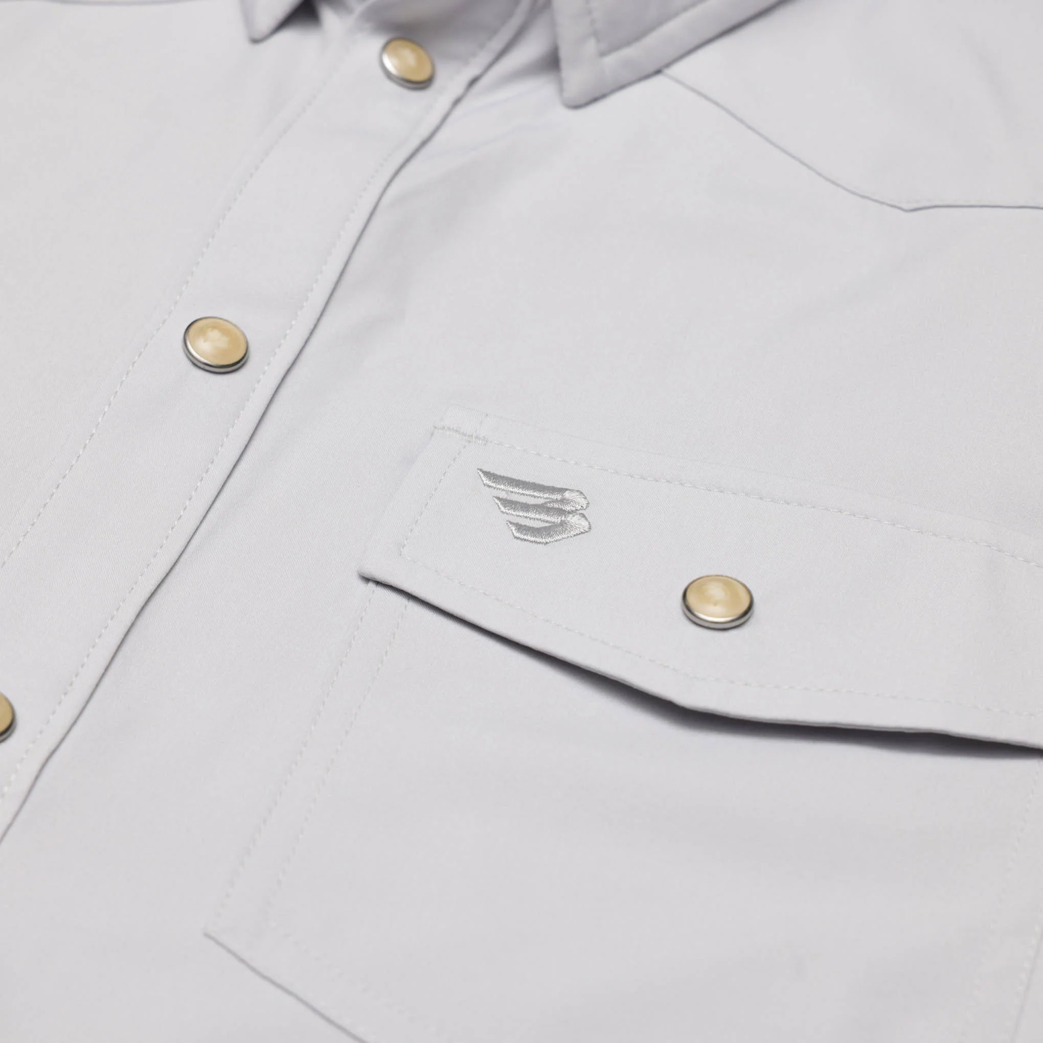 Performance Western Shirt -  Light Grey