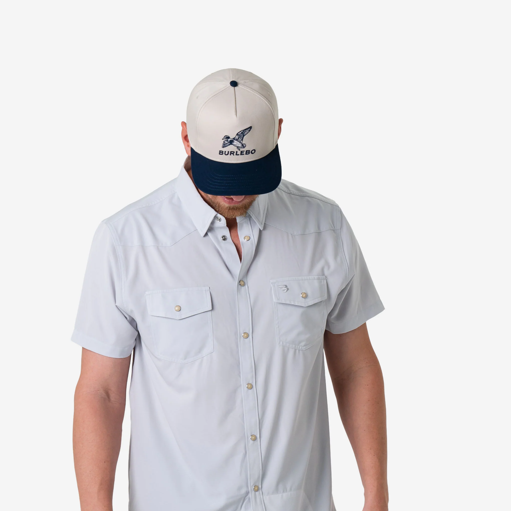 Performance Western Shirt -  Light Grey