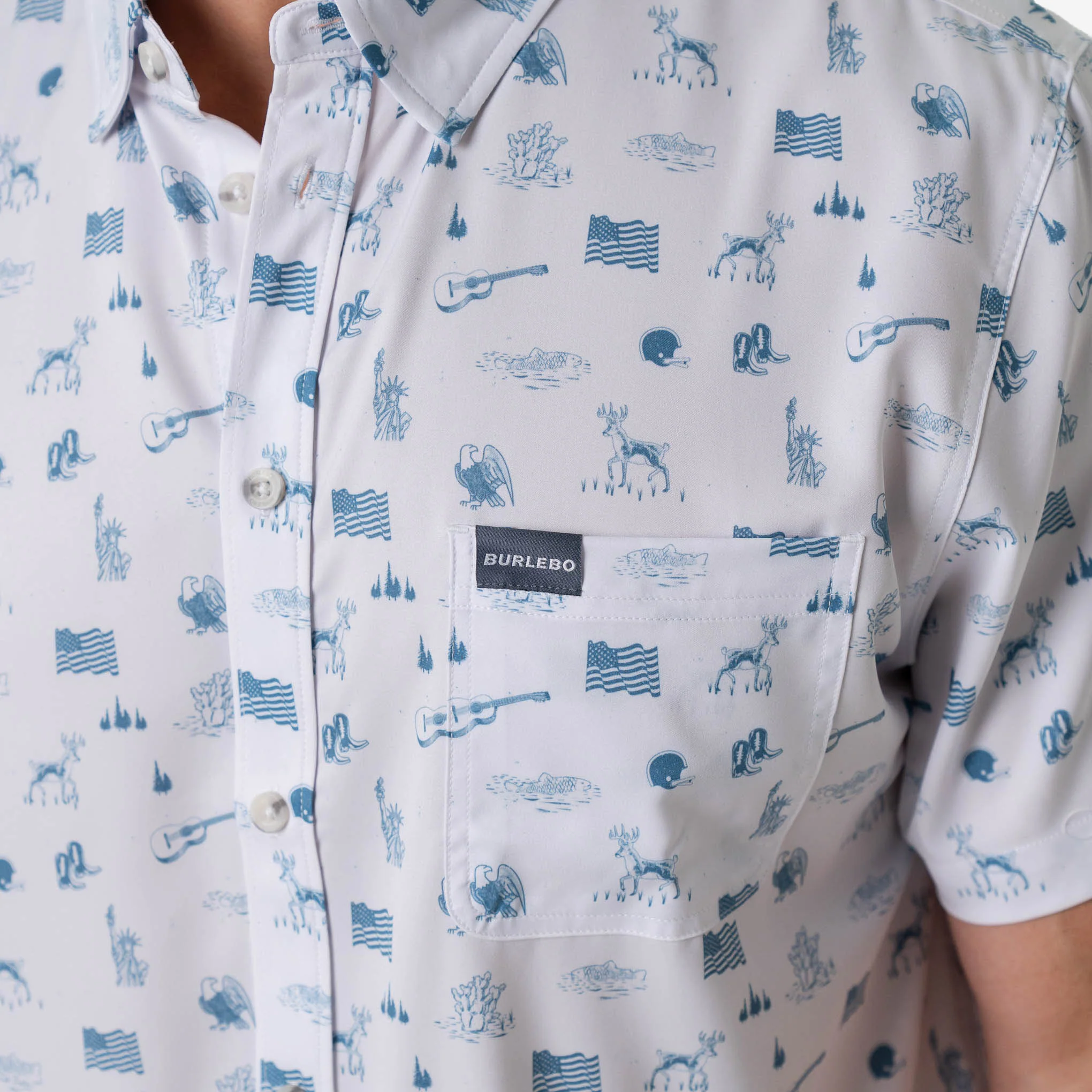 Performance Button Up - America the Great