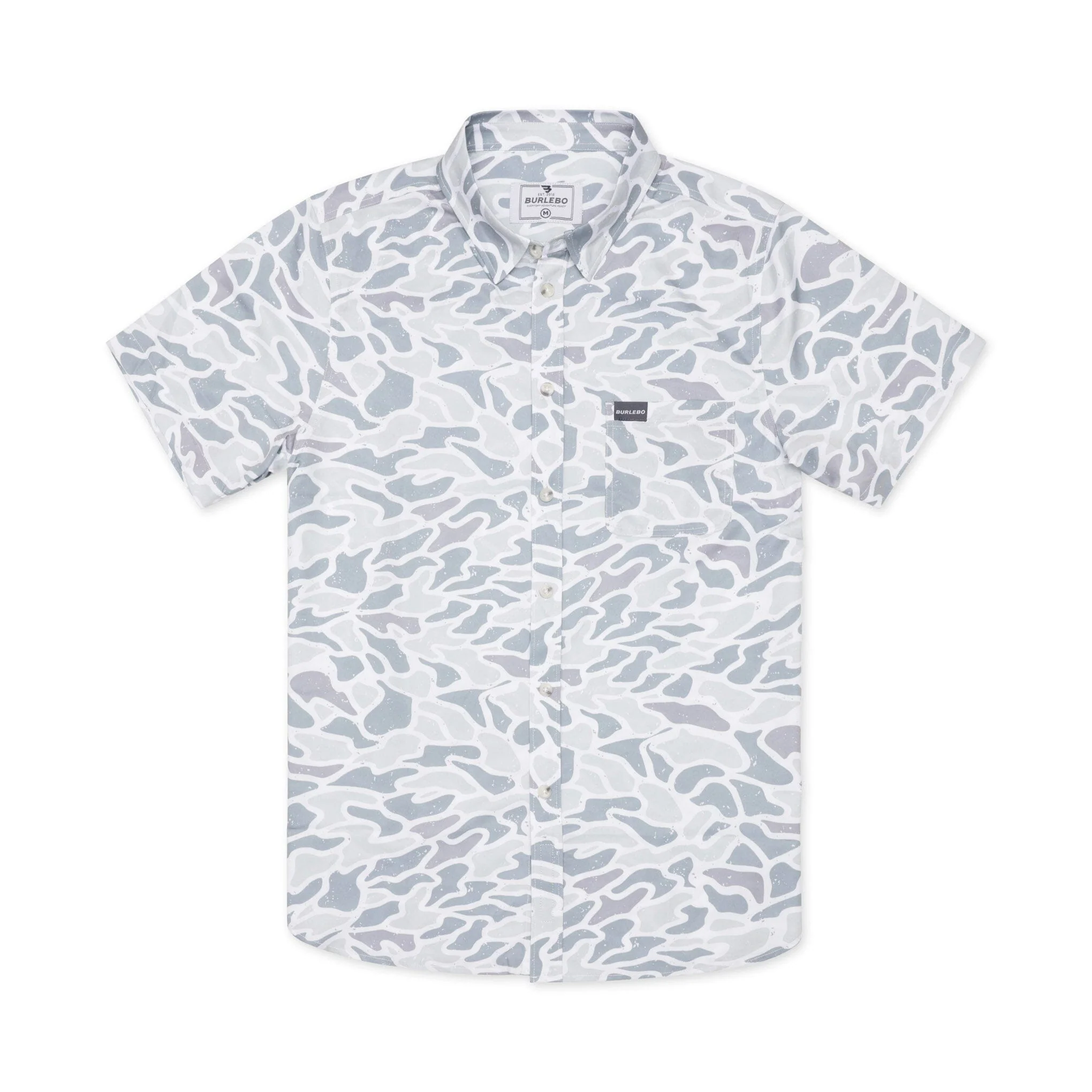 Performance Button Up - White Camo