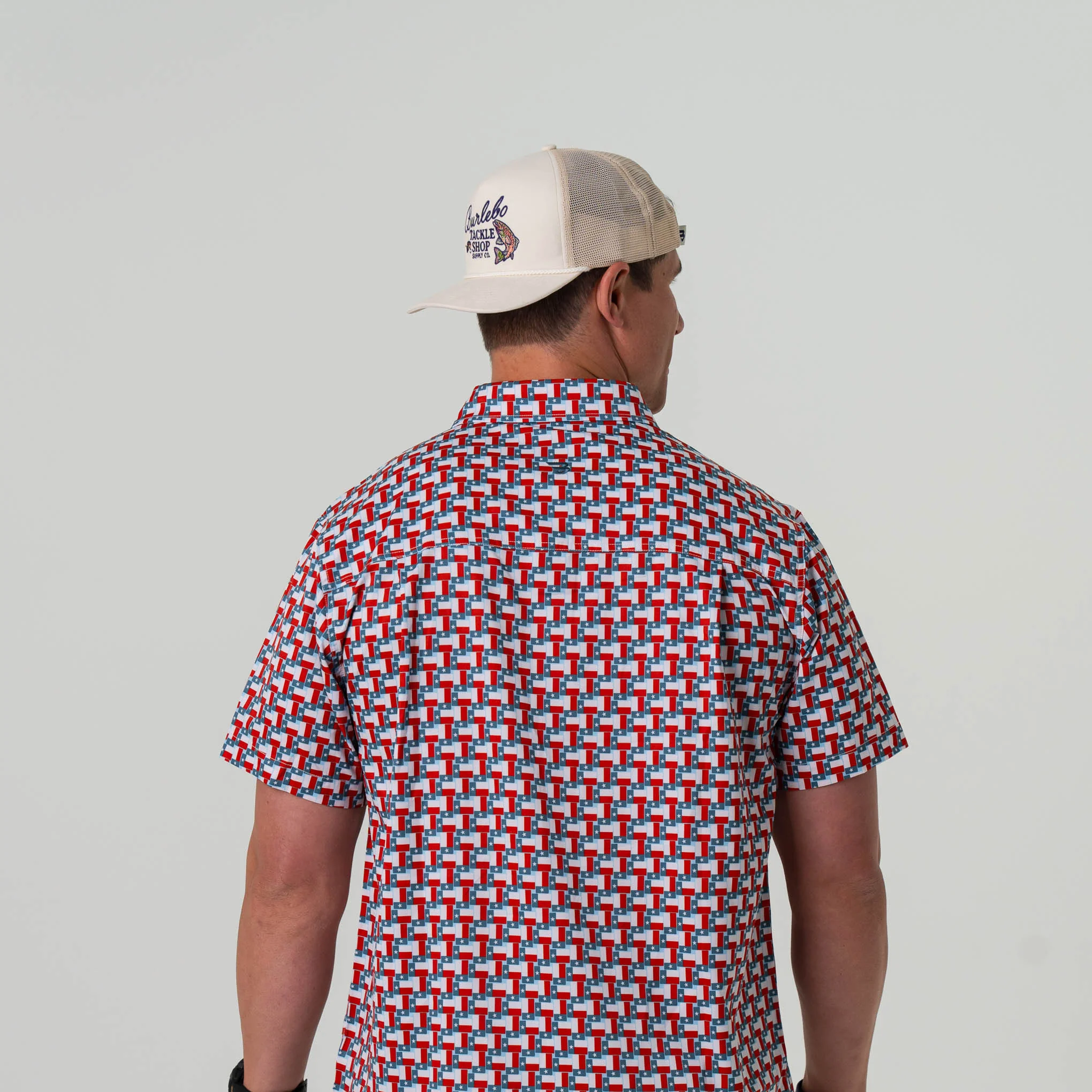 Performance Button Up - Texas Flag