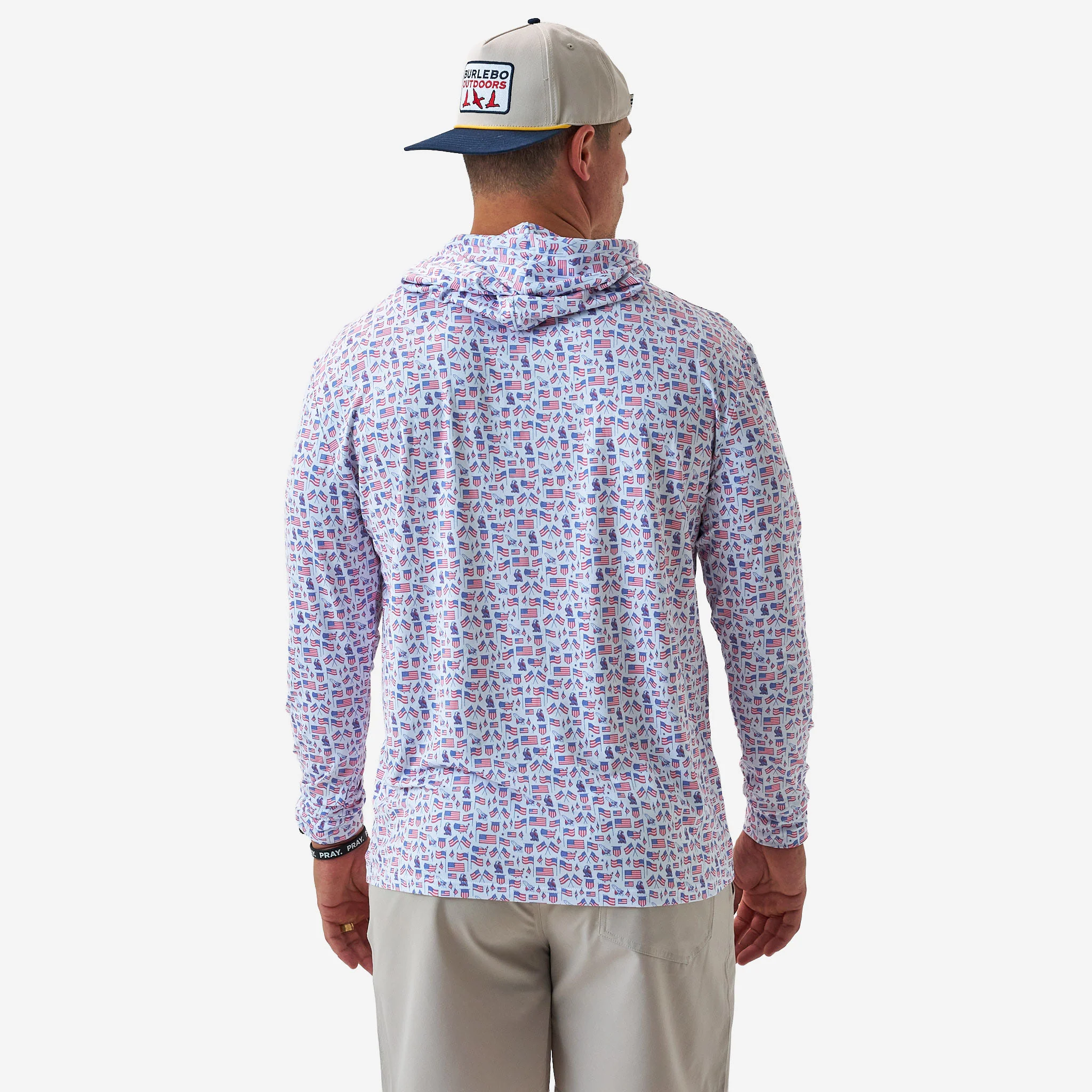 Performance Hoodie - Old Glory - White