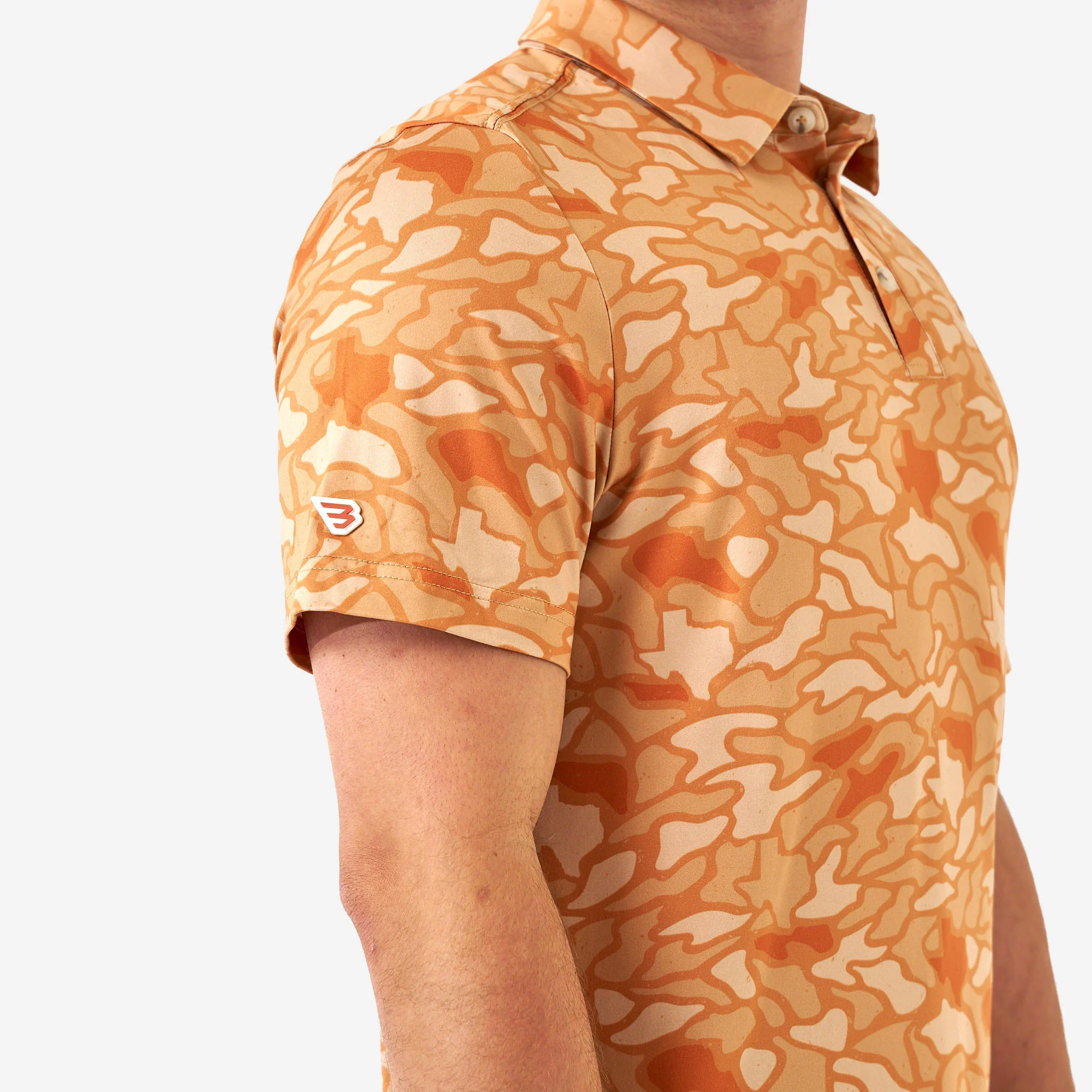 Performance Polo - Orange Texas Camo