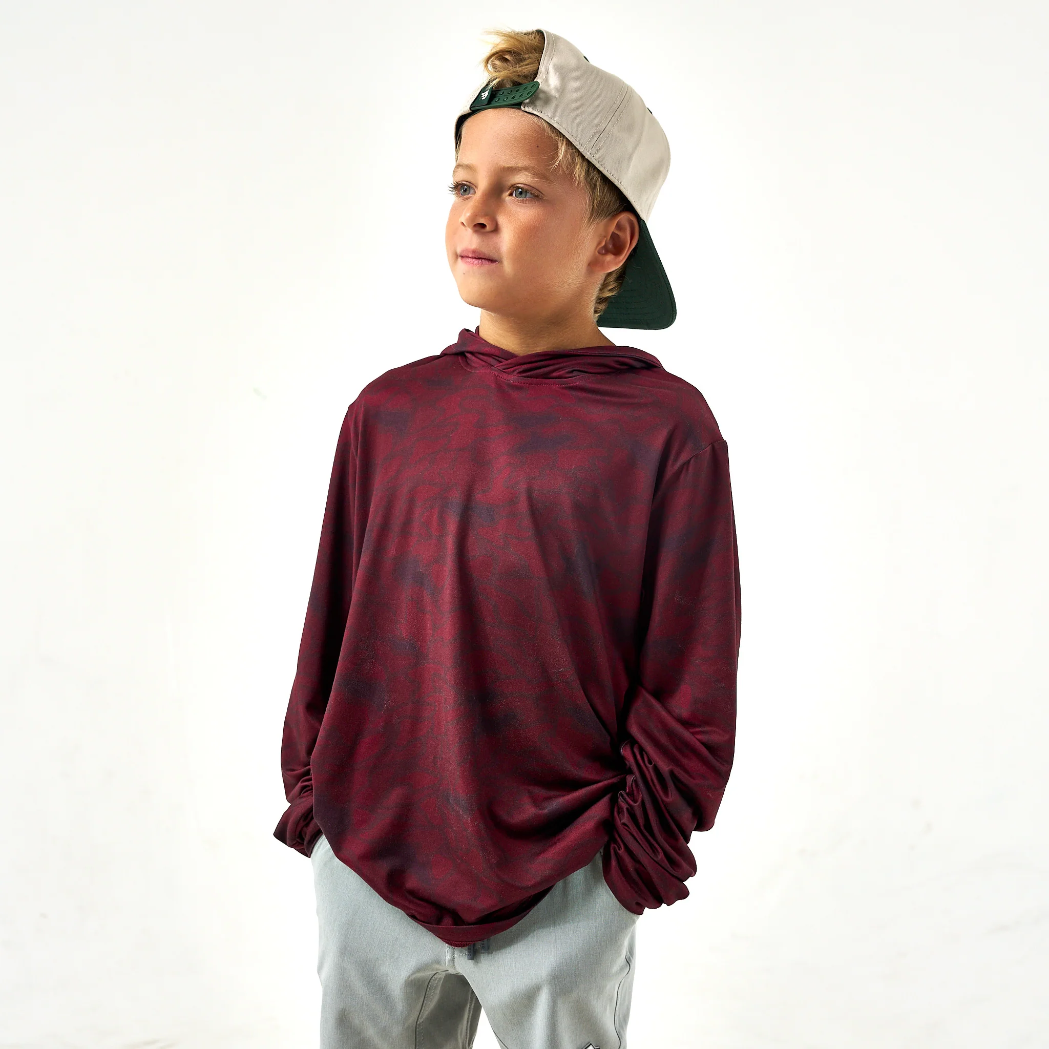 3200-youth-performance-hoodie-maroon-texas-camo-1.webp Youth Performance Hoodie - Maroon Texas Camo