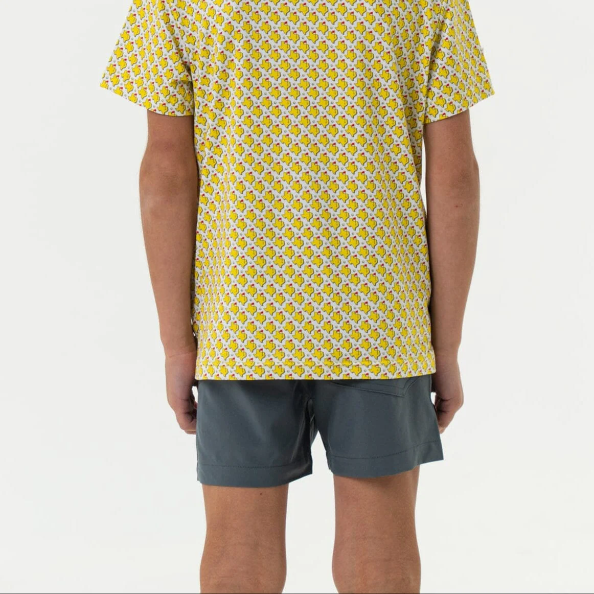 Youth Everyday Short - River Rock Grey - Classic Deer Camo Pocket