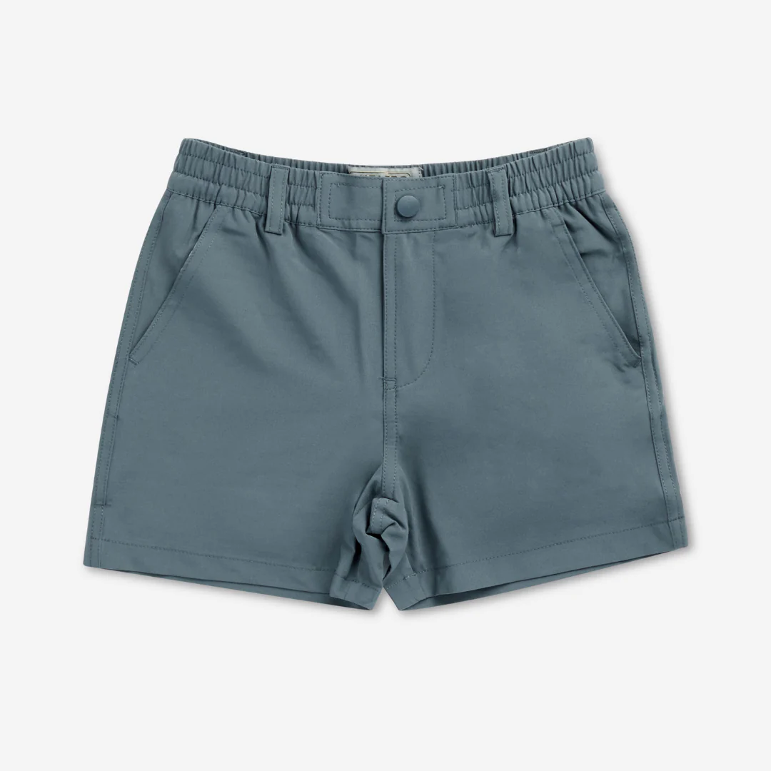 Youth Everyday Short - River Rock Grey - Classic Deer Camo Pocket
