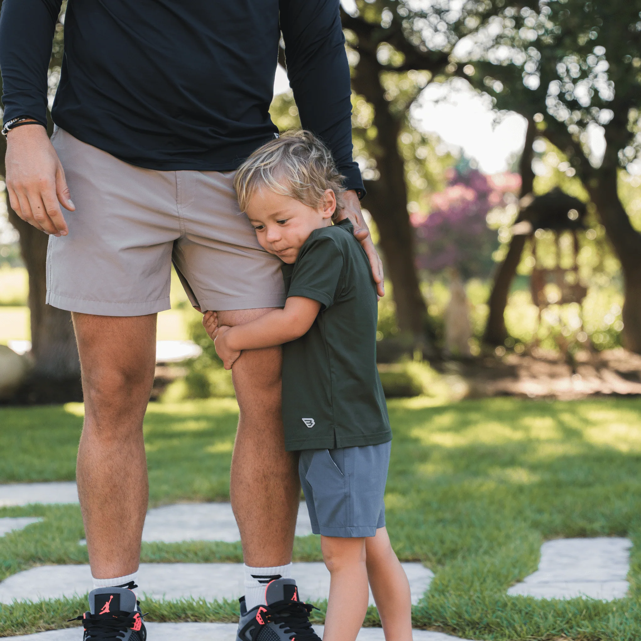 Youth Everyday Short - River Rock Grey - Classic Deer Camo Pocket