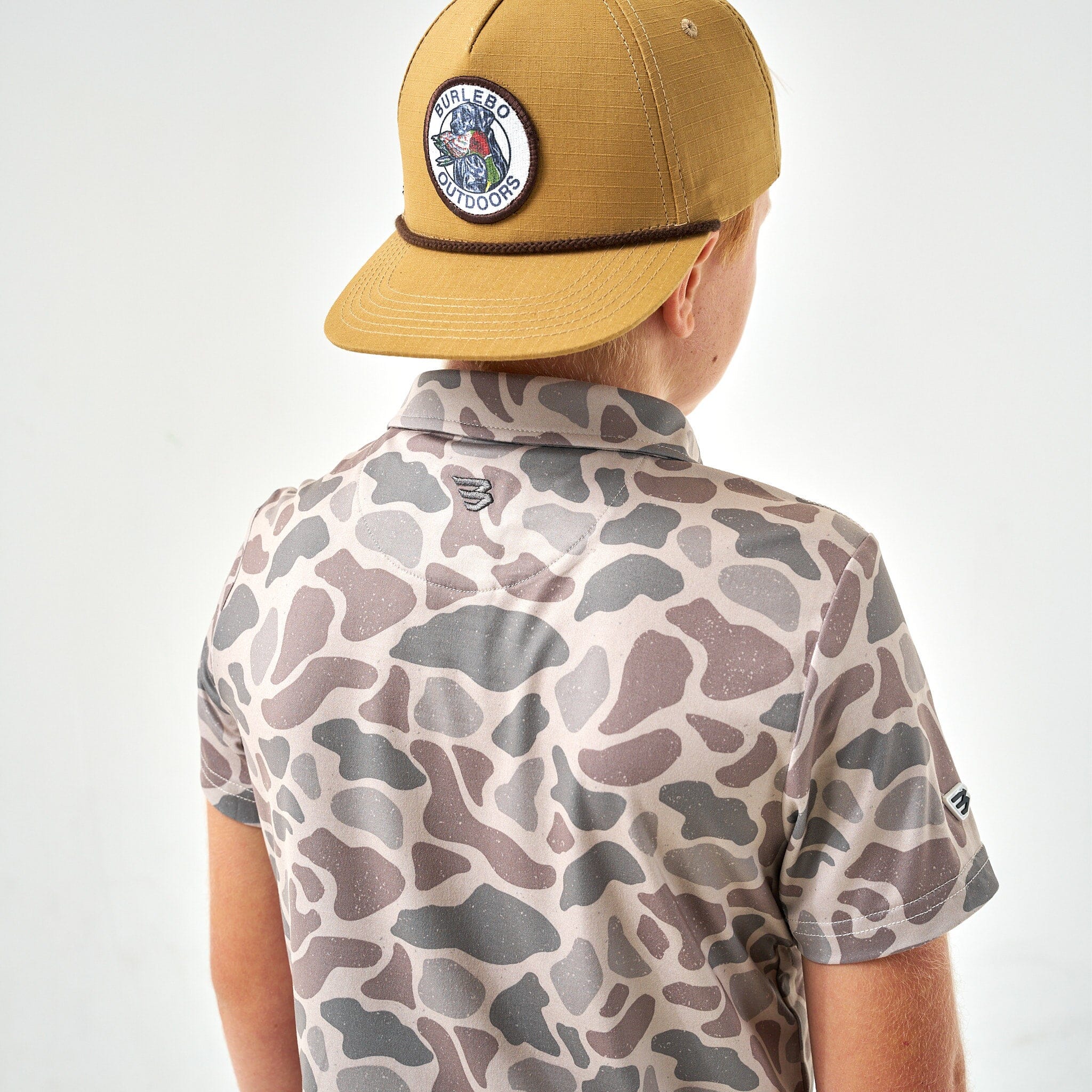 Youth Performance Polo - Classic Deer Camo