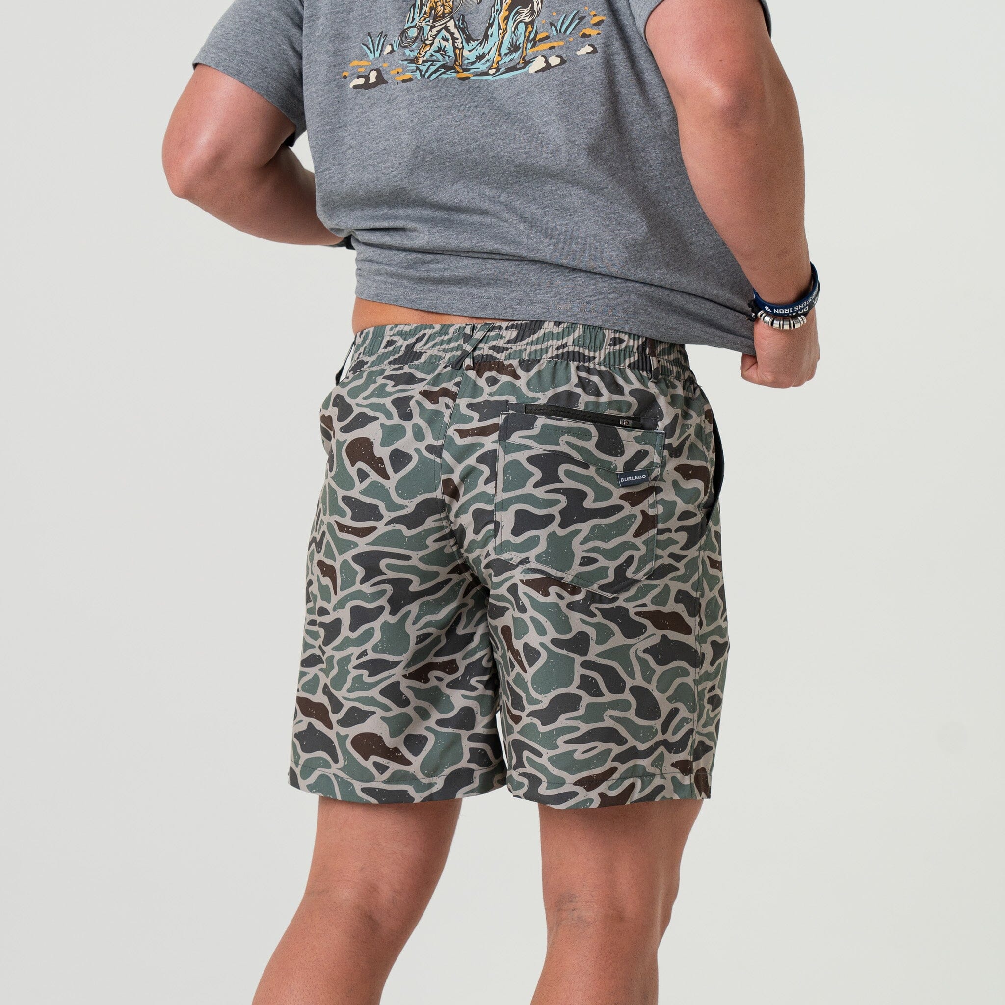 Everyday Short - Retro Duck Camo - Grey Pocket