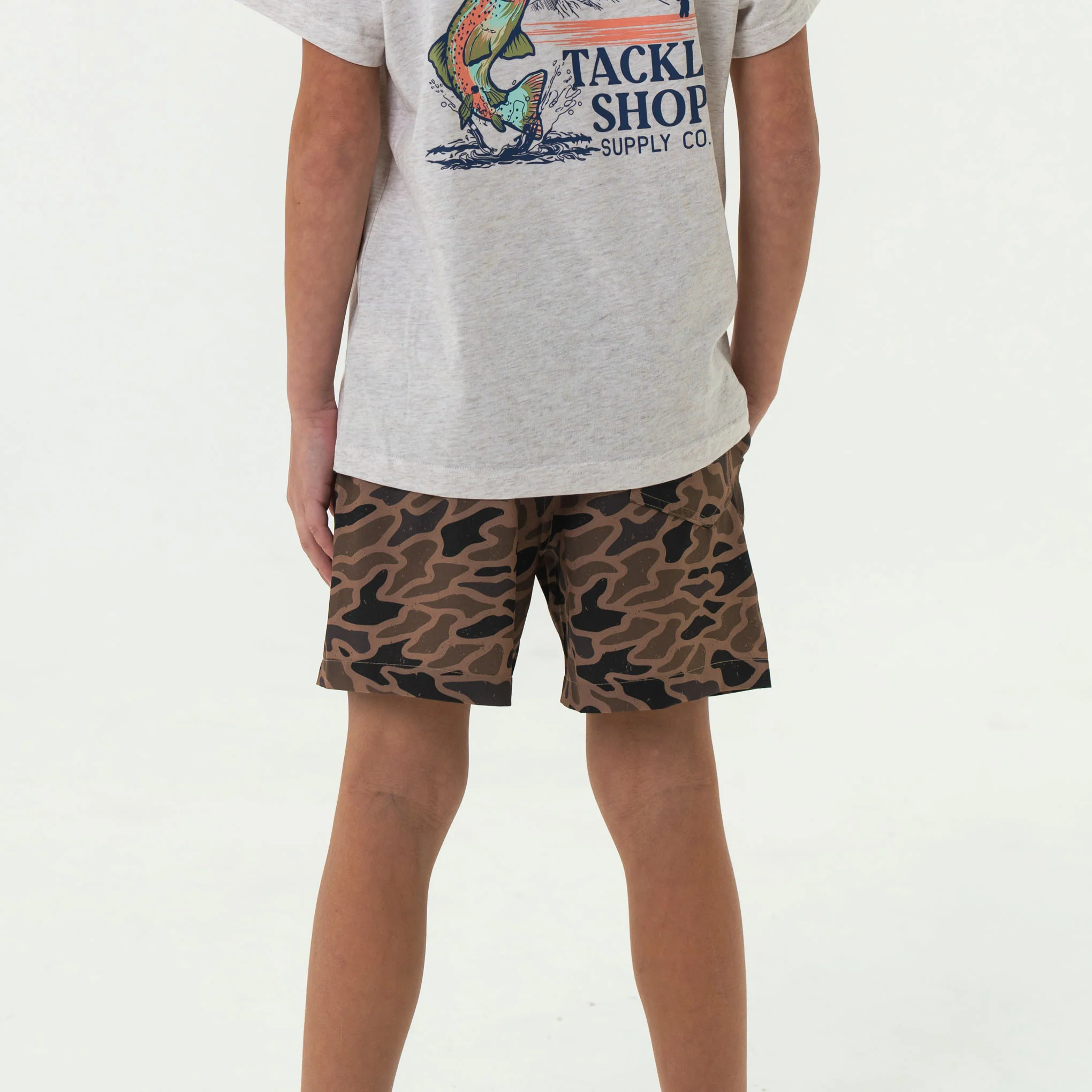 Youth Everyday Short - Gauge Camo - Black Pocket