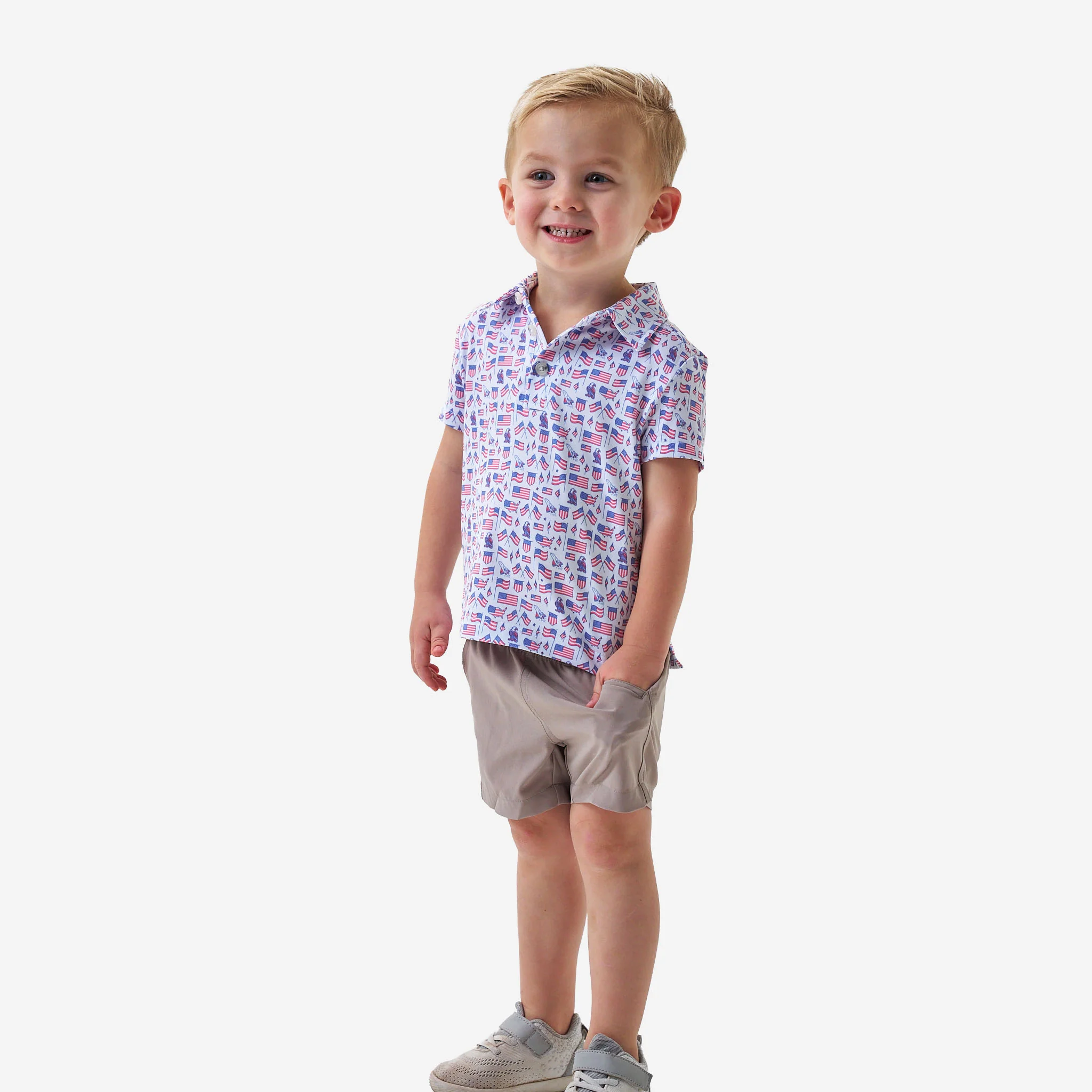 Youth Performance Polo - Old Glory