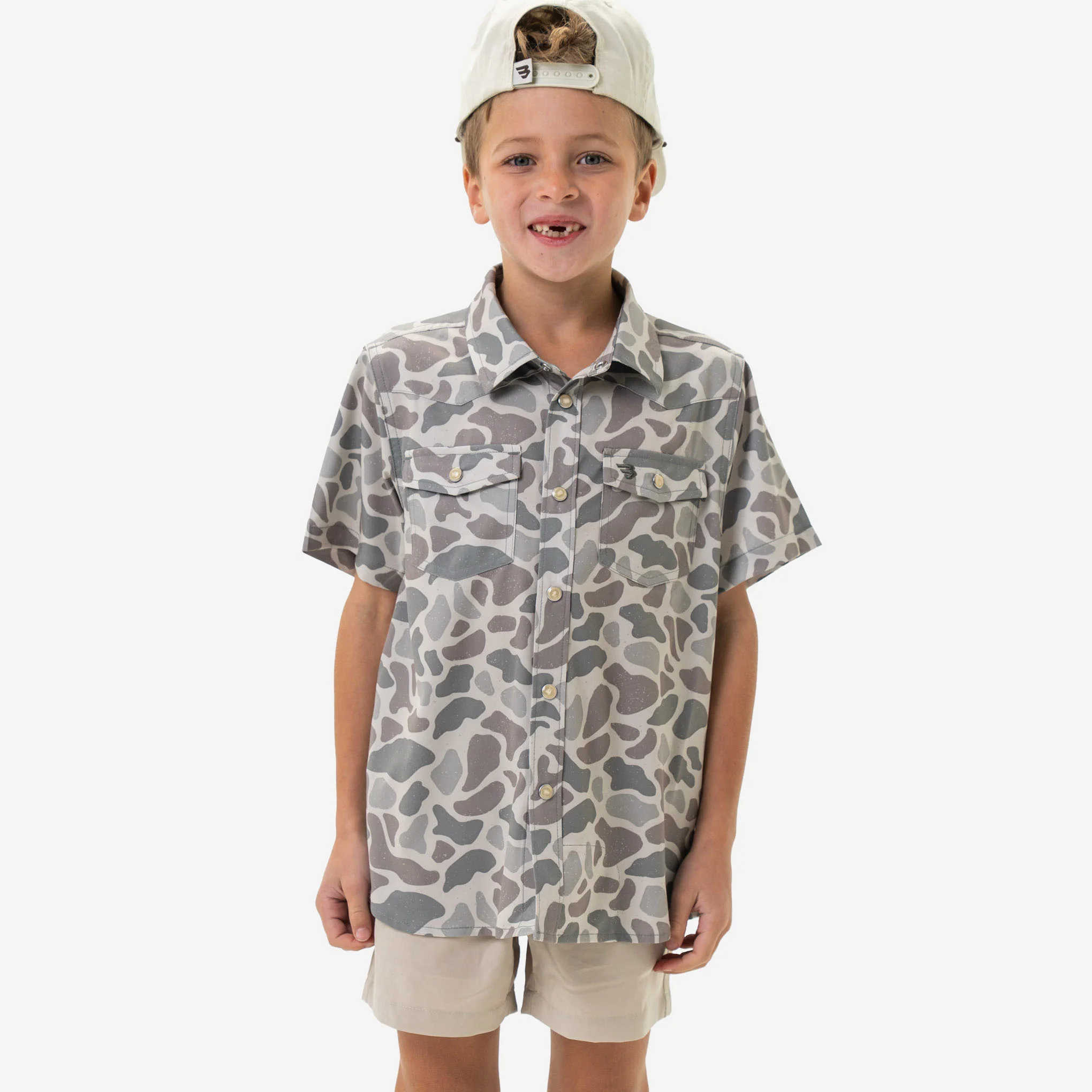 3498-youth-performance-western-shirt-classic-deer-camo-1.webp Youth Performance Western Shirt - Classic Deer Camo