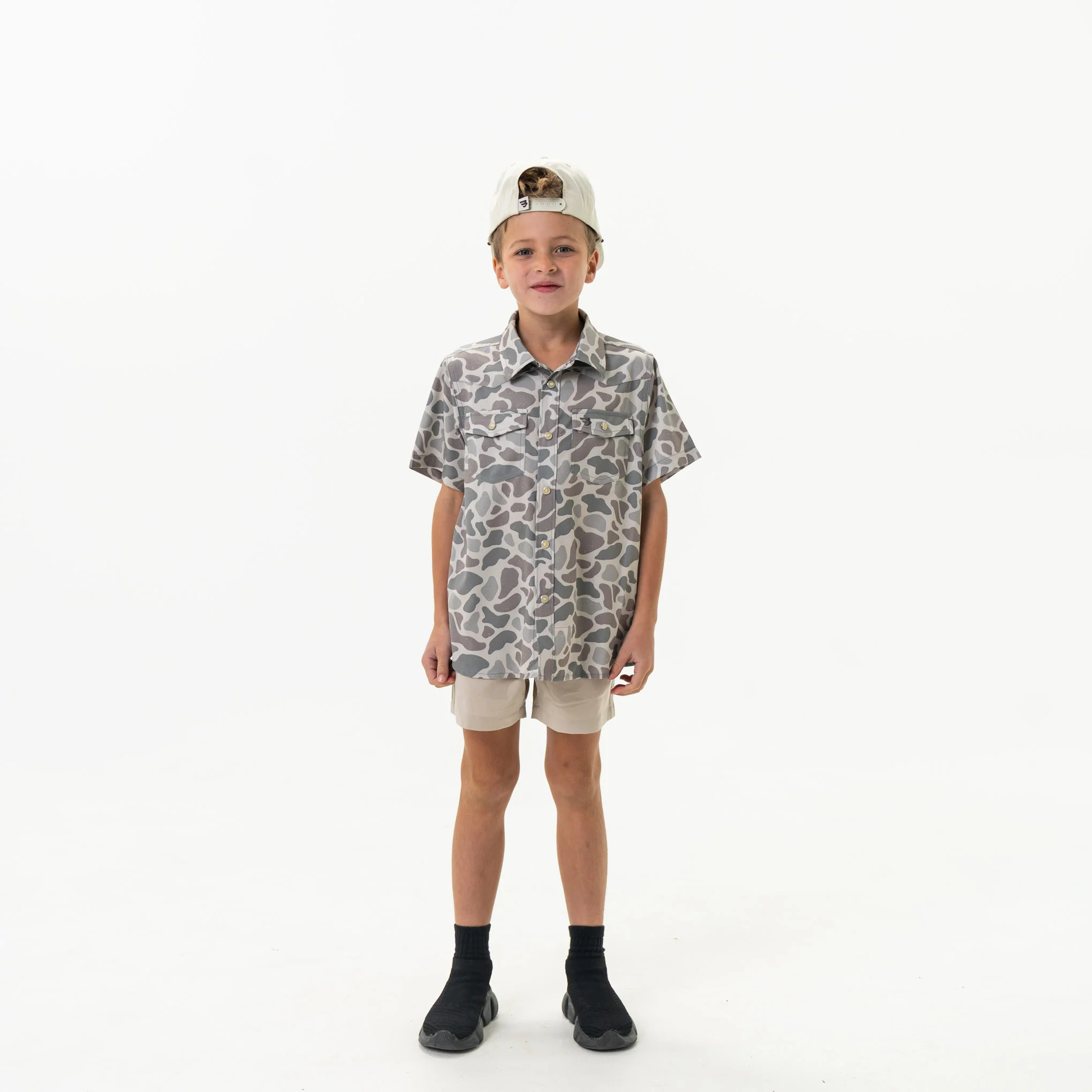 3498-youth-performance-western-shirt-classic-deer-camo-5.webp Youth Performance Western Shirt - Classic Deer Camo