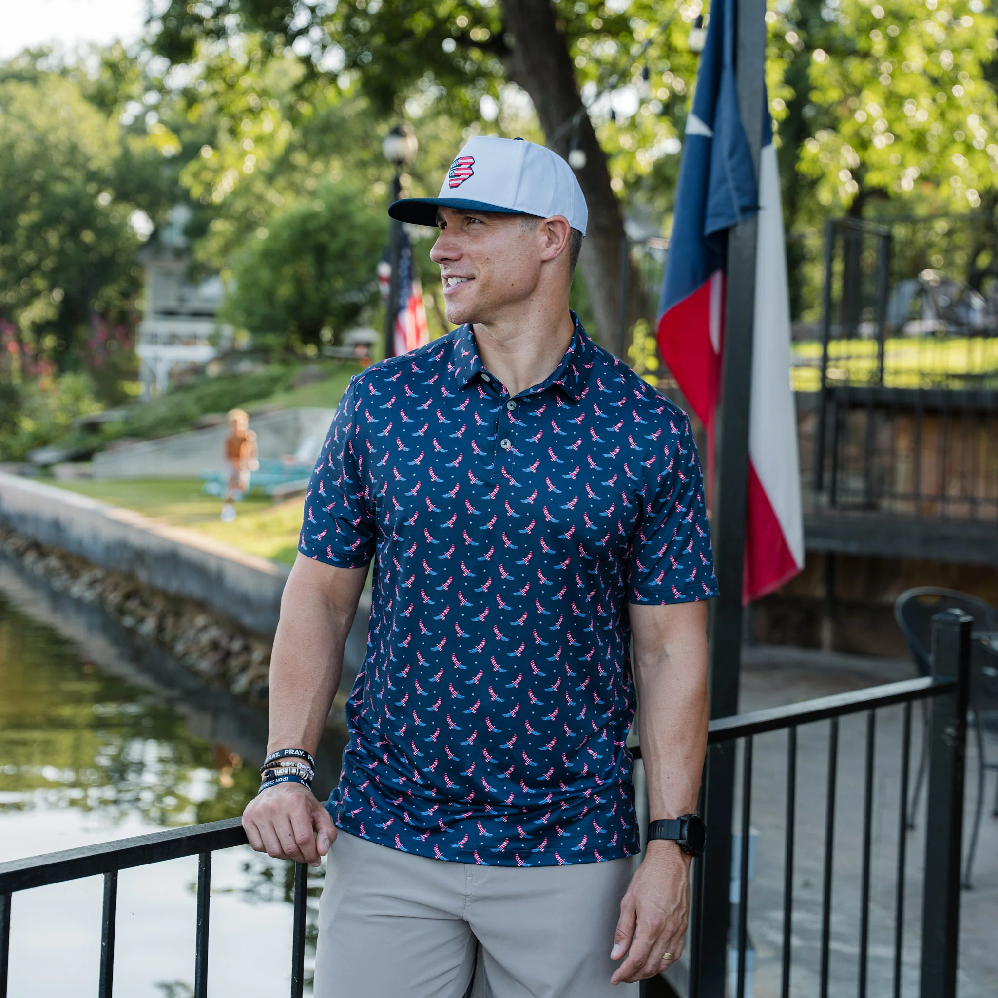 Performance Polo - USA Eagle - Navy