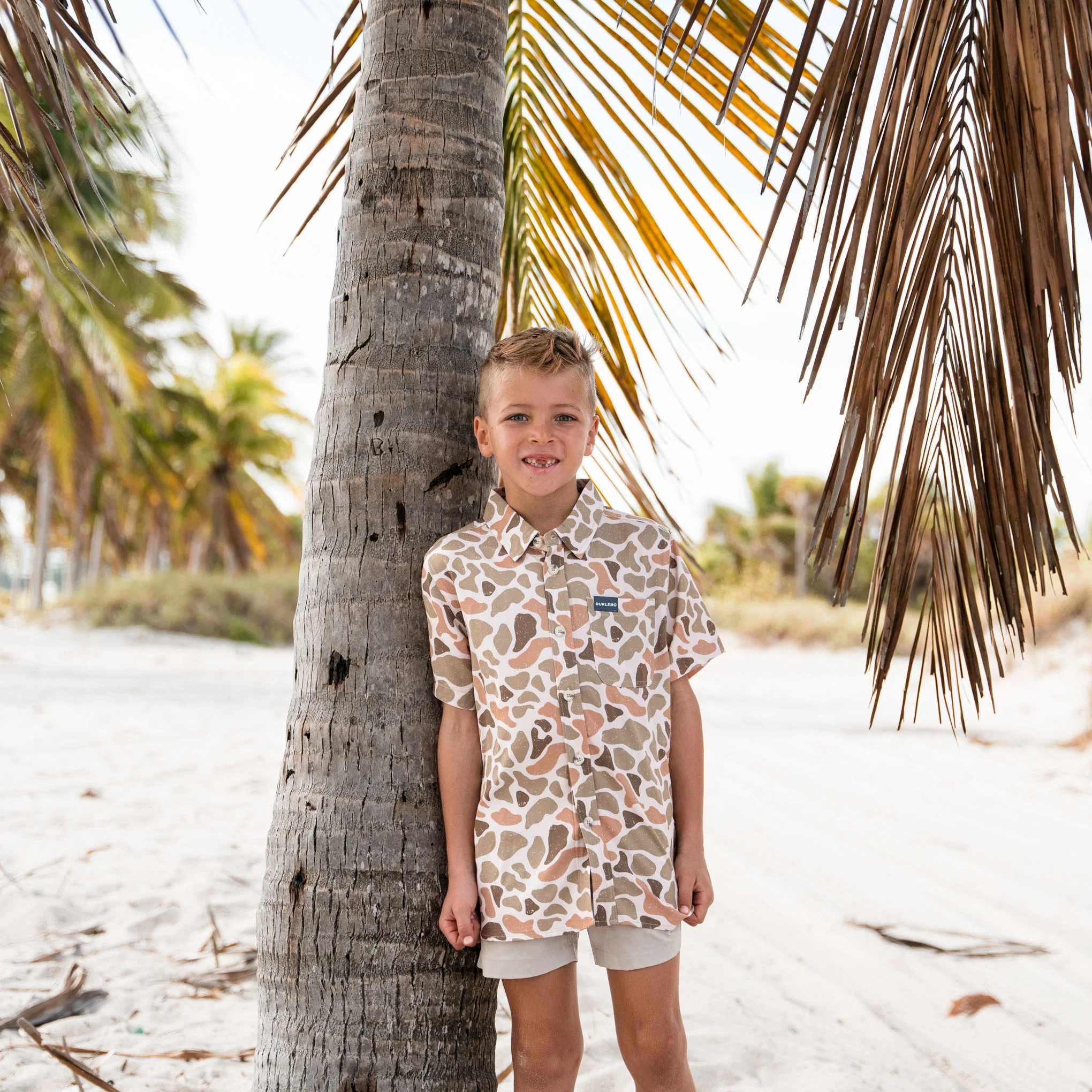 Youth Performance Button Up - Venado Camo