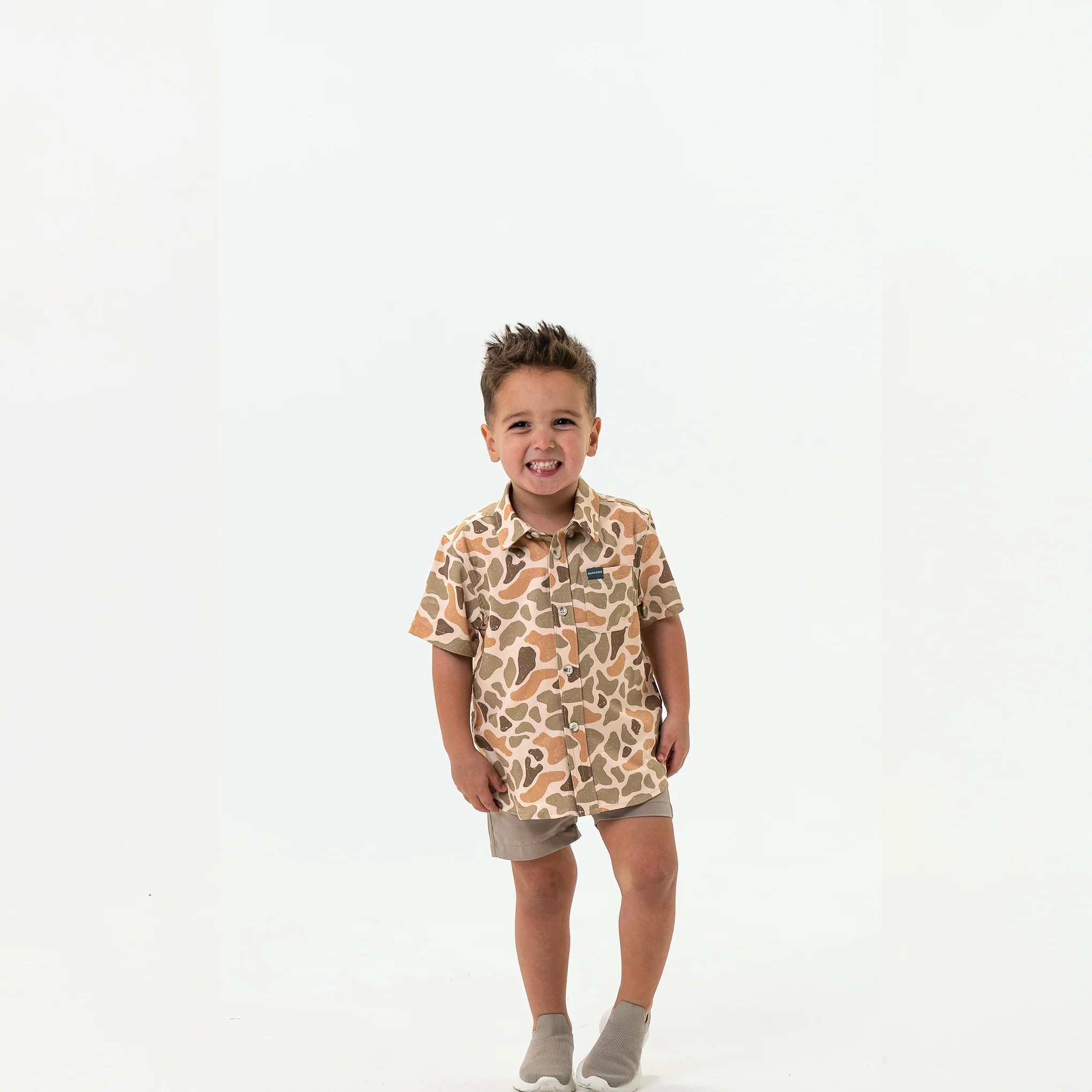 Youth Performance Button Up - Venado Camo