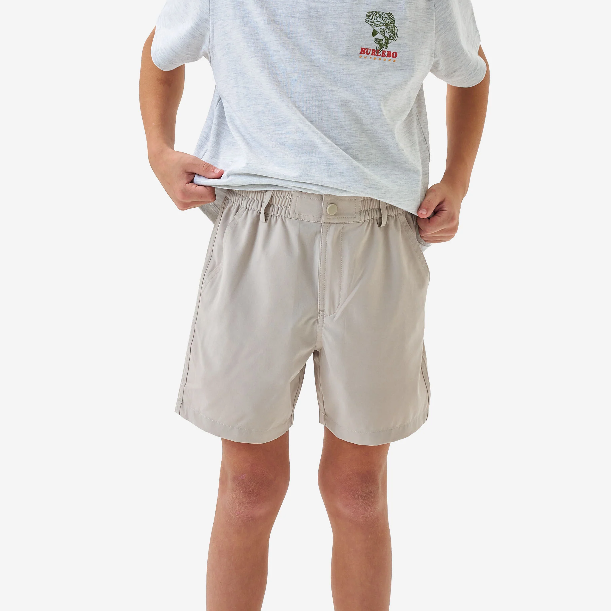 Youth Everyday Short - Light Khaki - Old Glory Pocket