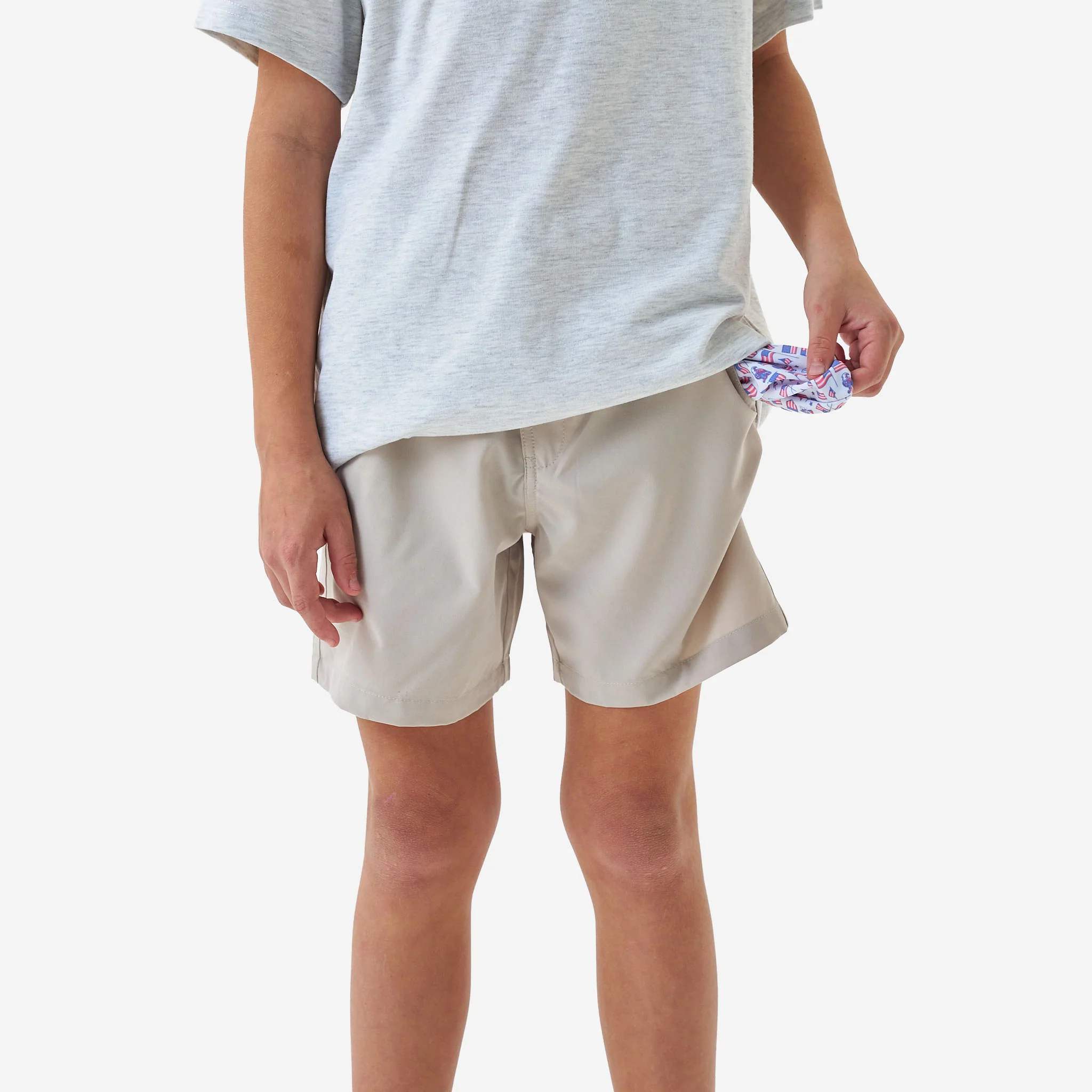 Youth Everyday Short - Light Khaki - Old Glory Pocket